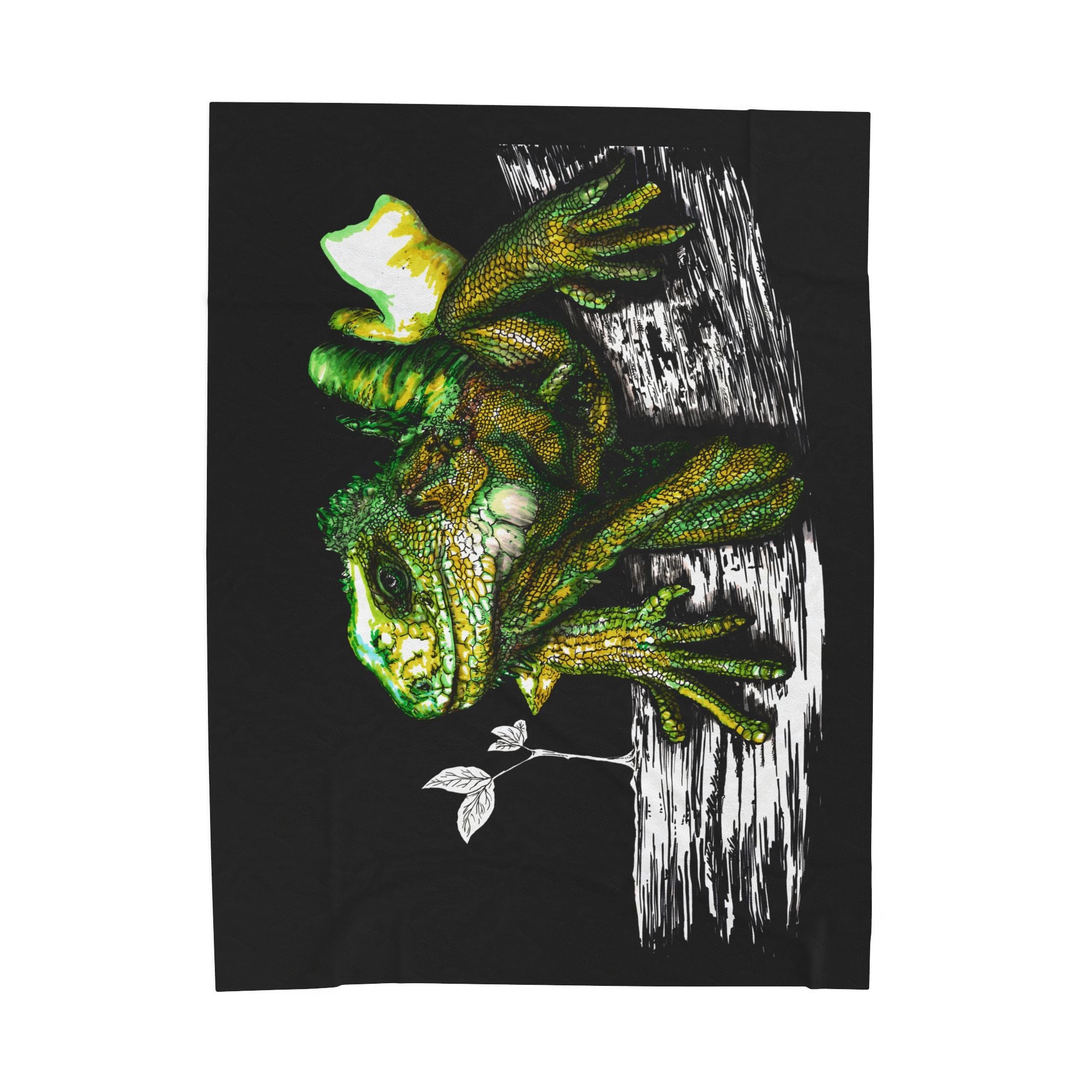 Lizard Design Cozy Velveteen Plush Blanket for Nature Lovers