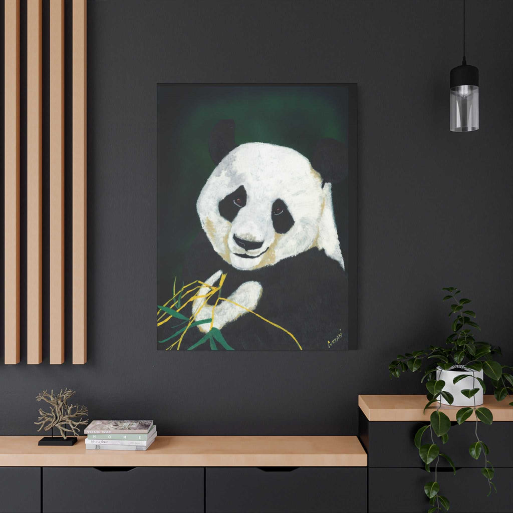 Panda Wall Art, Panda Print, Wildlife Art, Hand-Painted