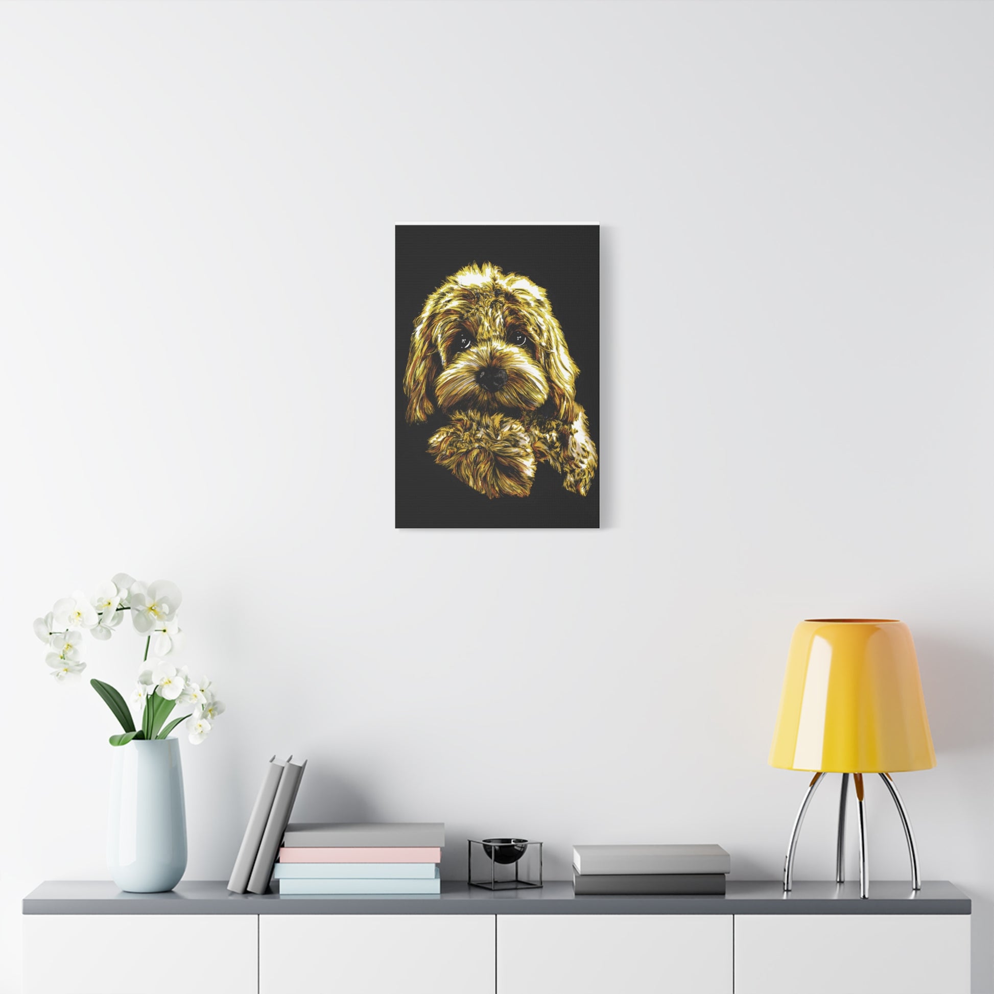 Goldendoodle Print, Hand-Drawn Original Dog Art,