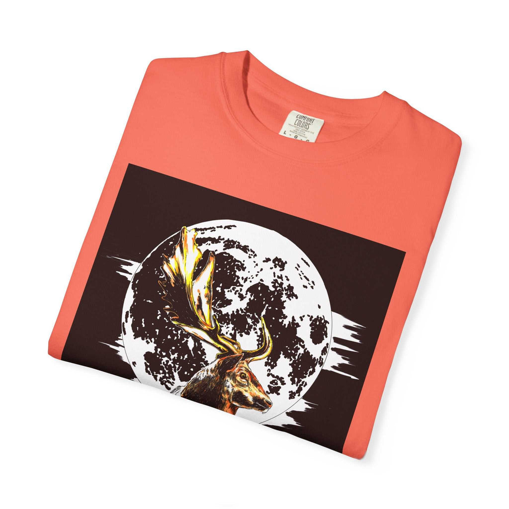Moonlit Stag Unisex T-Shirt - Nature-Inspired Graphic Tee