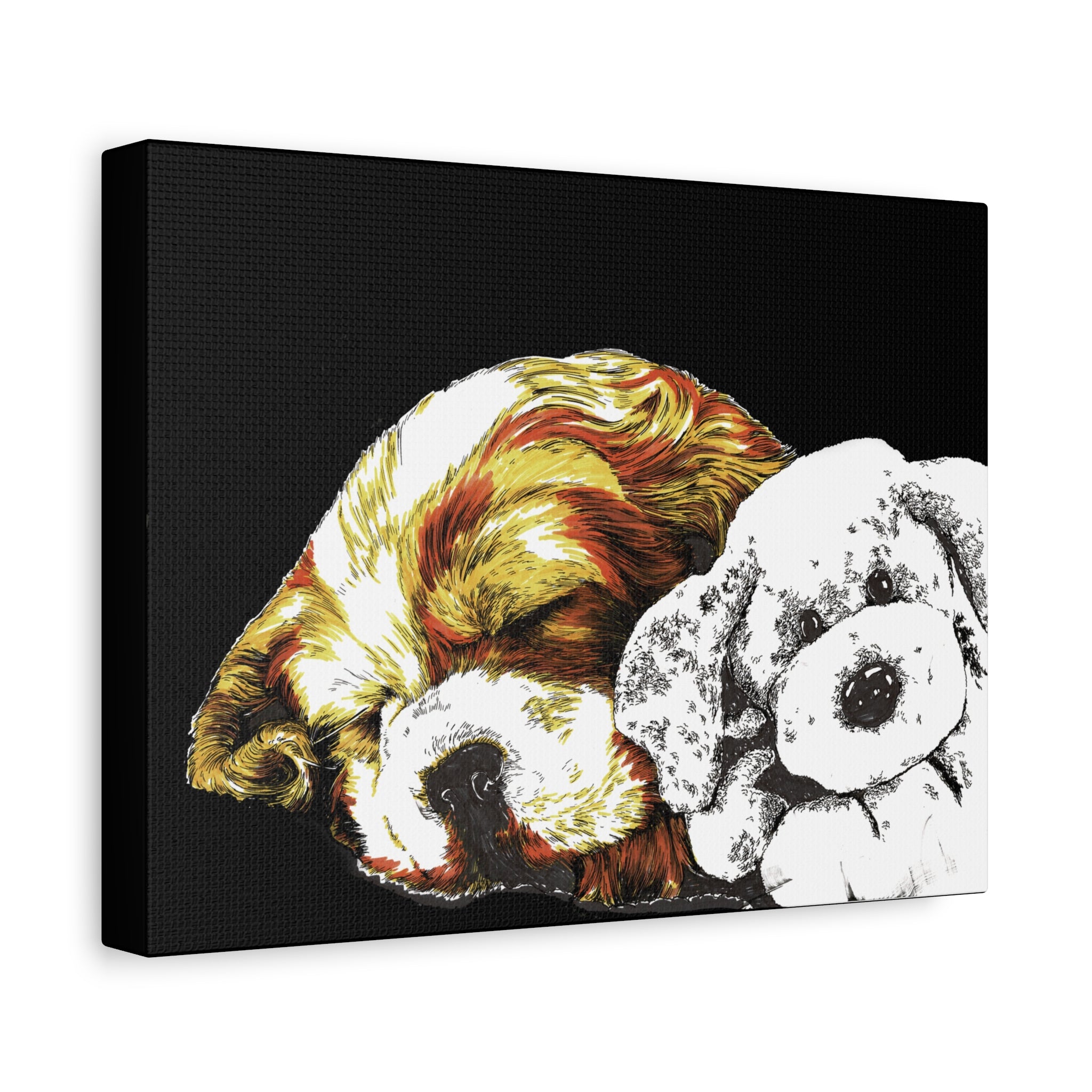 Cocker Spaniel Puppy Print, Hand-Drawn Dog Art