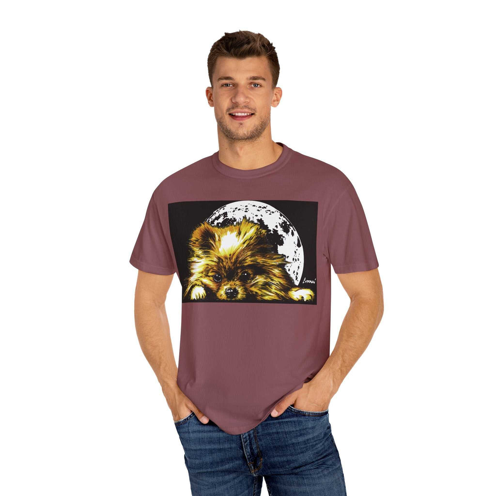 Pomeranian Unisex T-shirt - Hand Painted Art Design