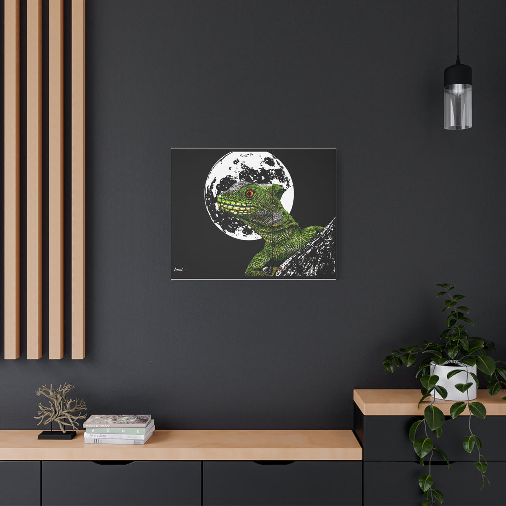 Lizard Canvas Art – Original Hand-Drawn Realistic