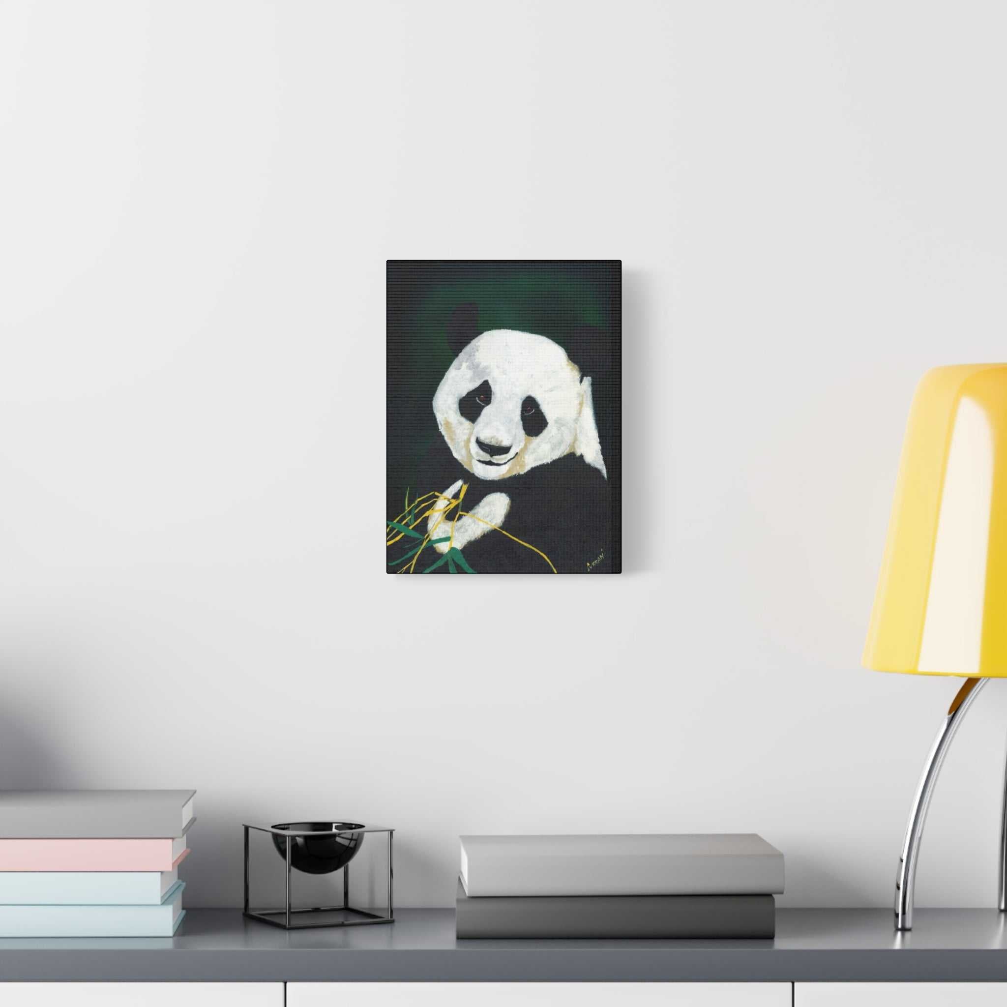 Panda Wall Art, Panda Print, Wildlife Art, Hand-Painted