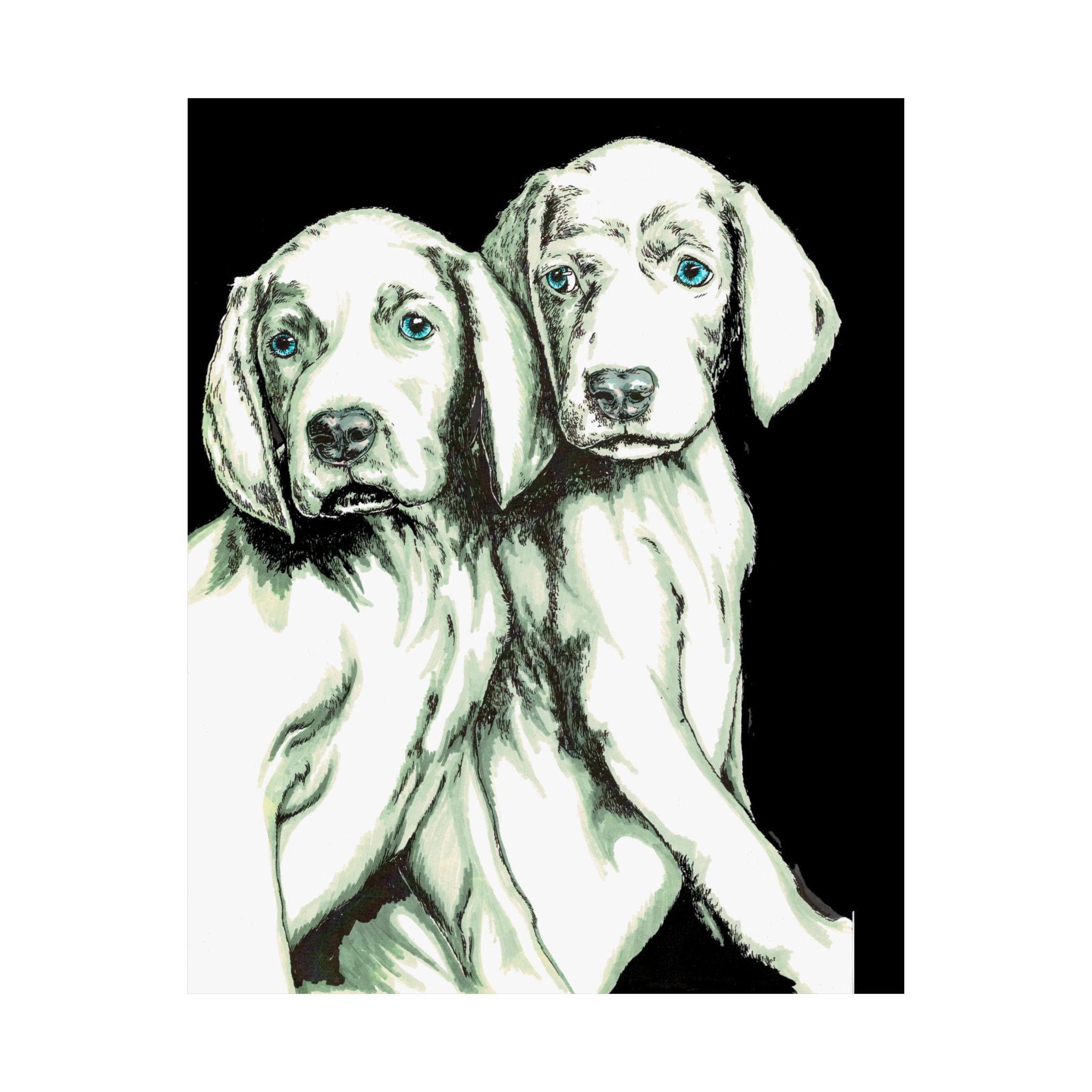 Custom Dog Art Satin Poster - Perfect for Pet Lovers