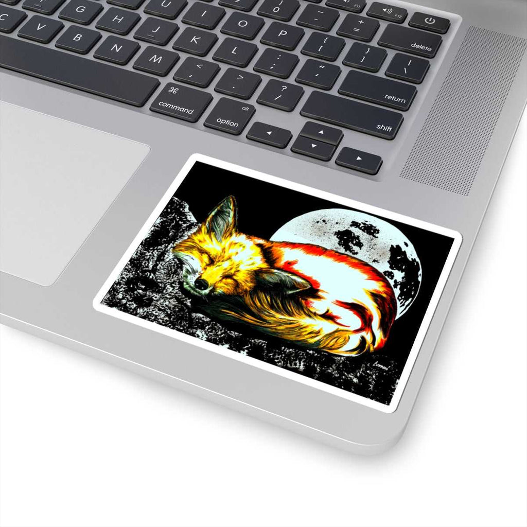 Discover the charm of Sleepy Fox Kiss-Cut Stickers - Artistic Wildlife Design for Nature Lovers. Add a touch of nature to your life with these unique stickers.