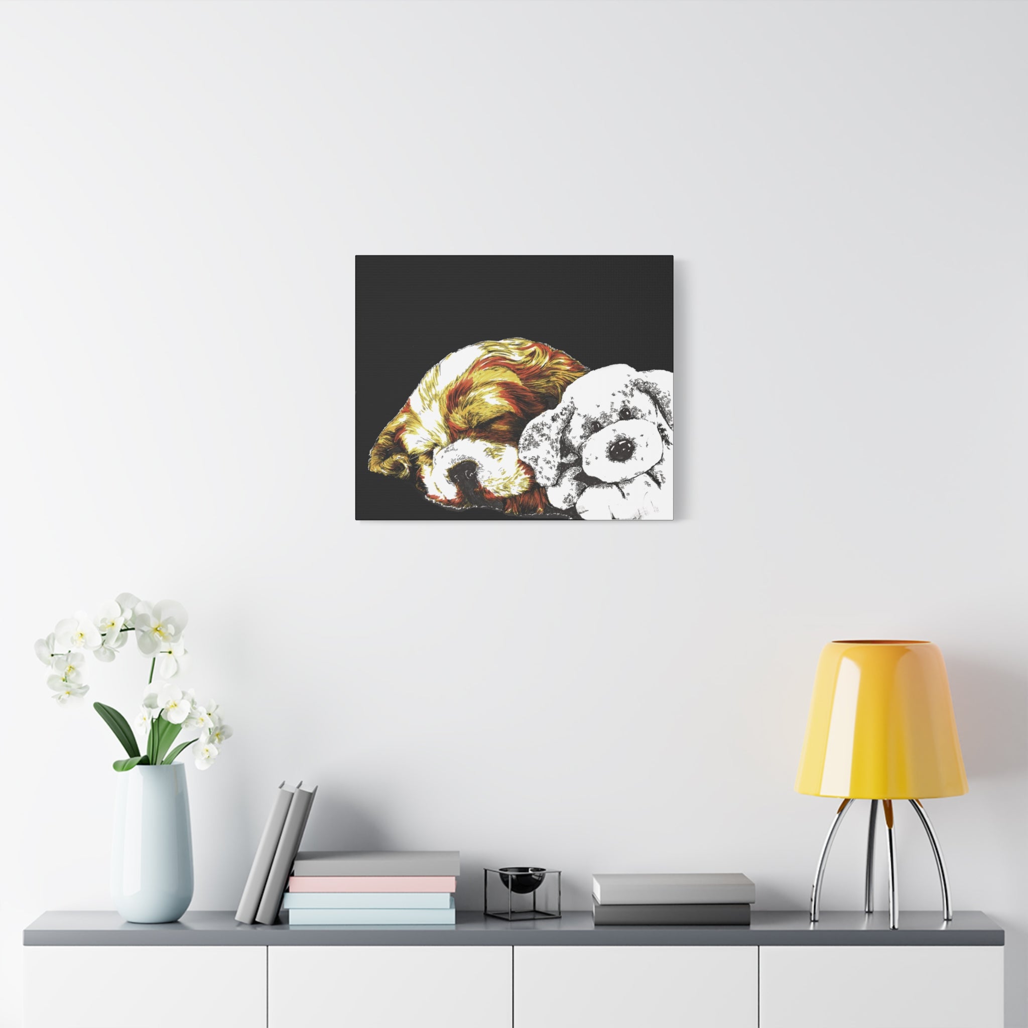 Cocker Spaniel Puppy Print, Hand-Drawn Dog Art