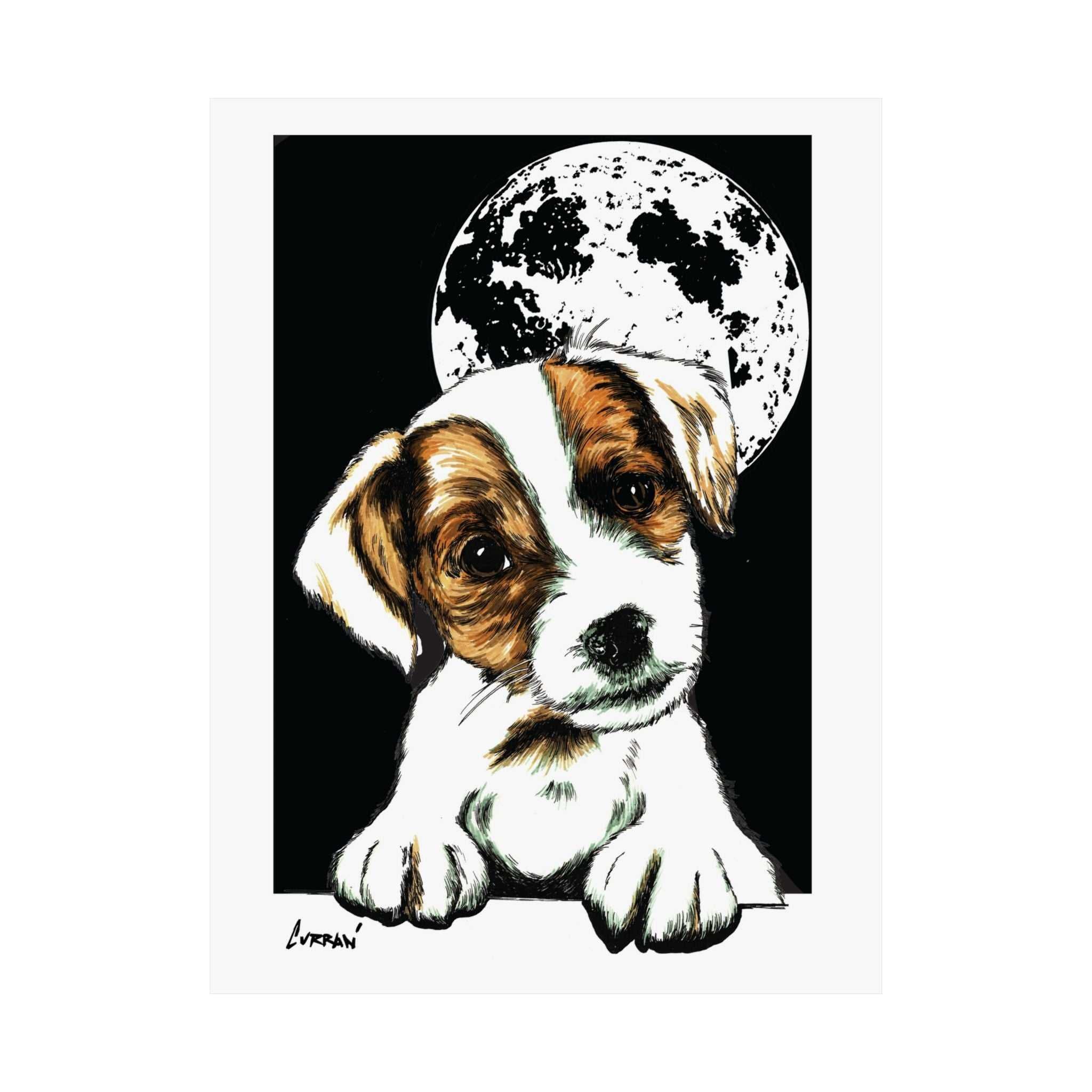 Adorable Beagle Satin Poster - Perfect for Animal Lovers