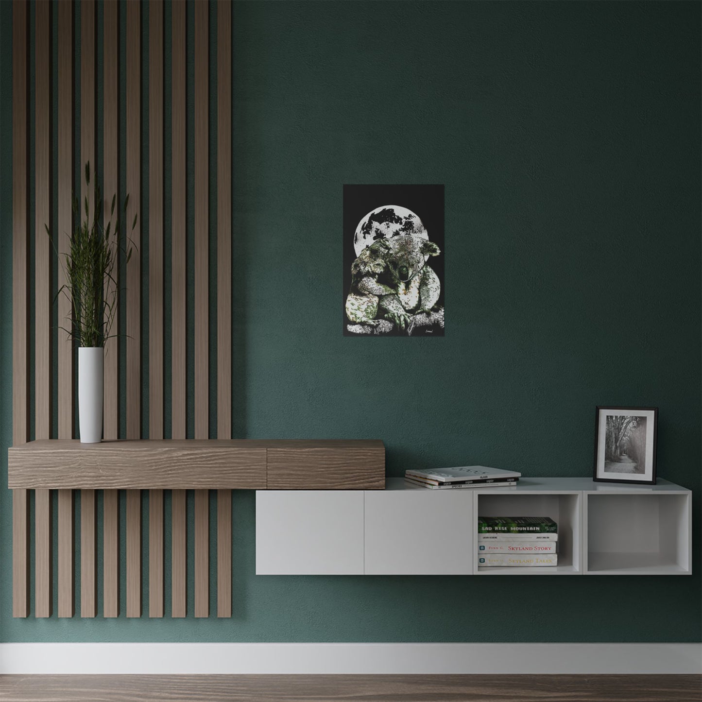 Koala Moon Satin Poster - 300gsm Wall Art for Animal Lovers