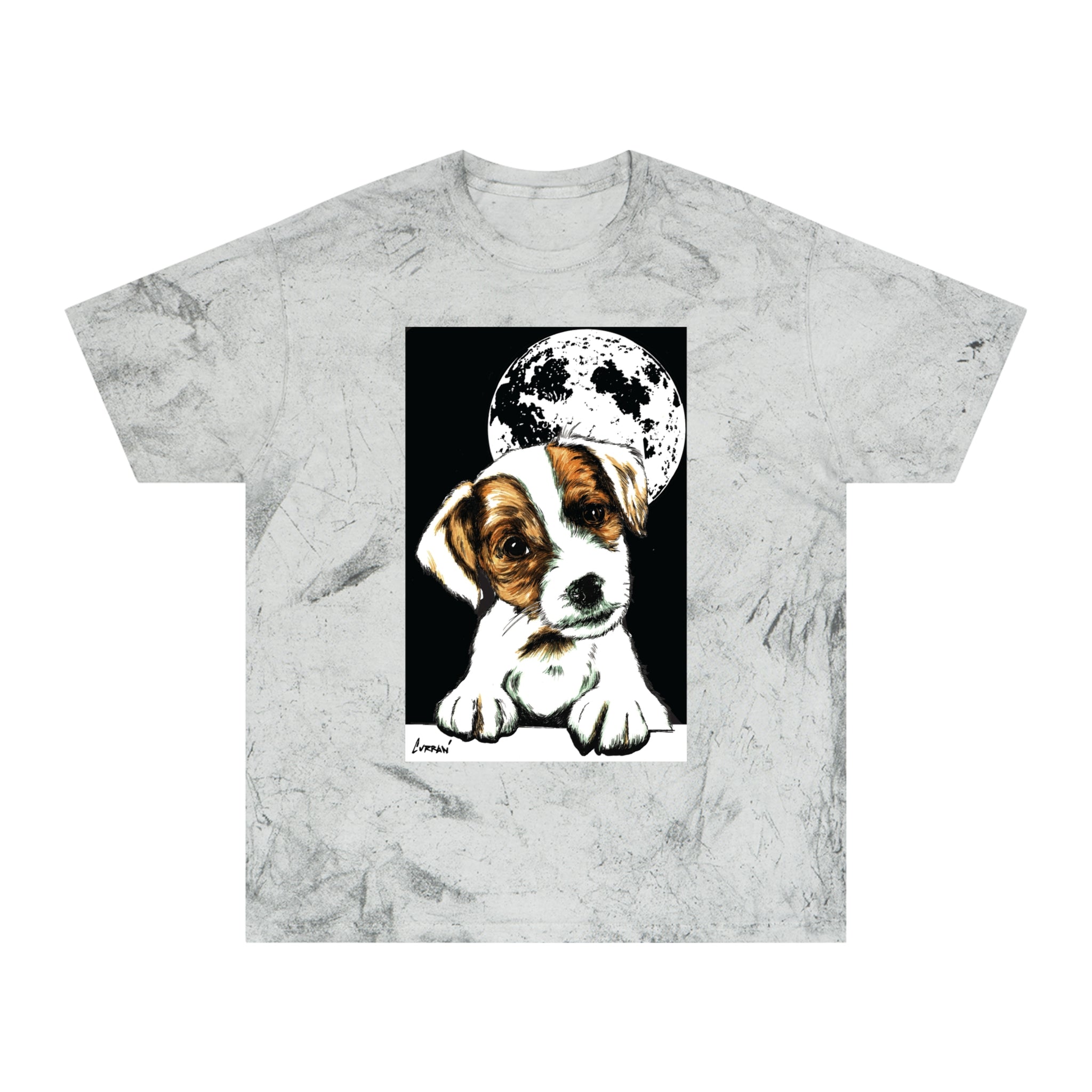 Color Blast Beagle Moon Unisex T Shirt for Pet Lovers