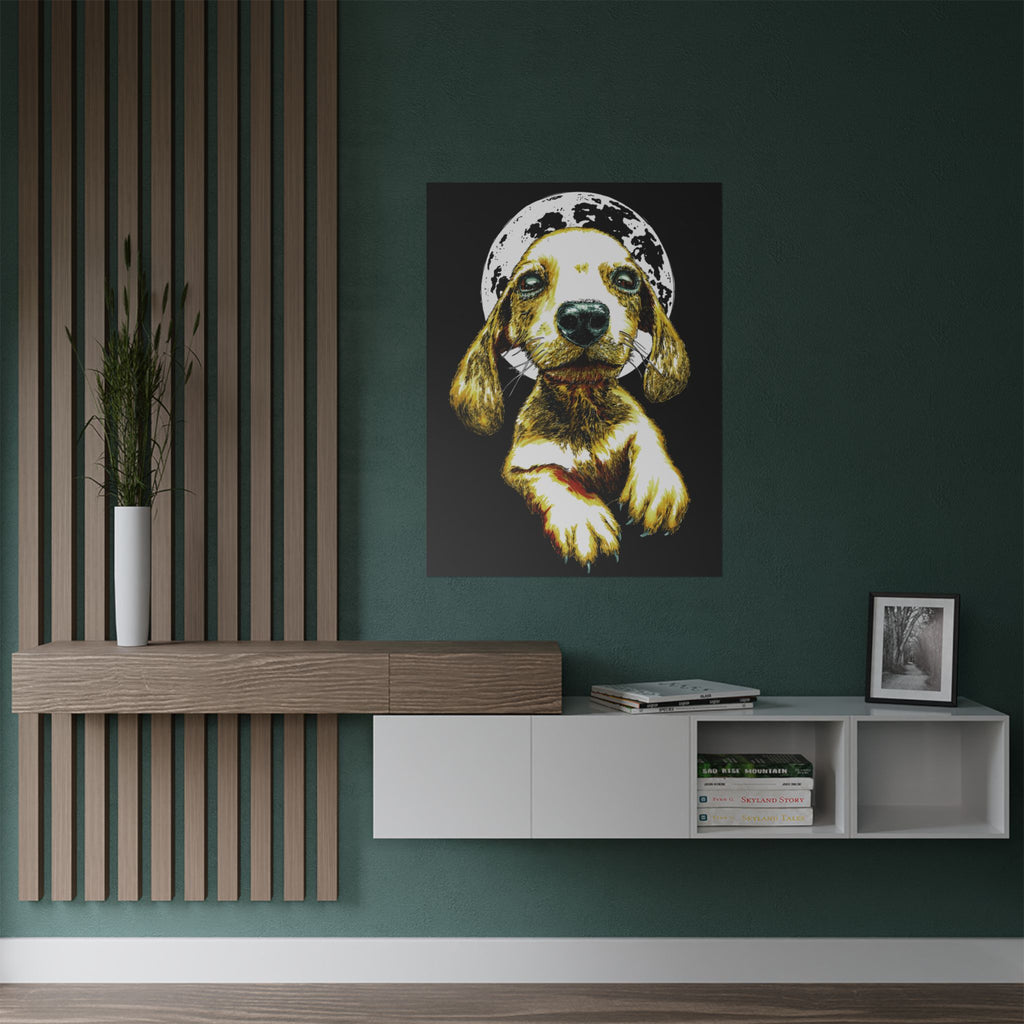 Charming Dog Satin Poster - 300gsm Wall Art Print