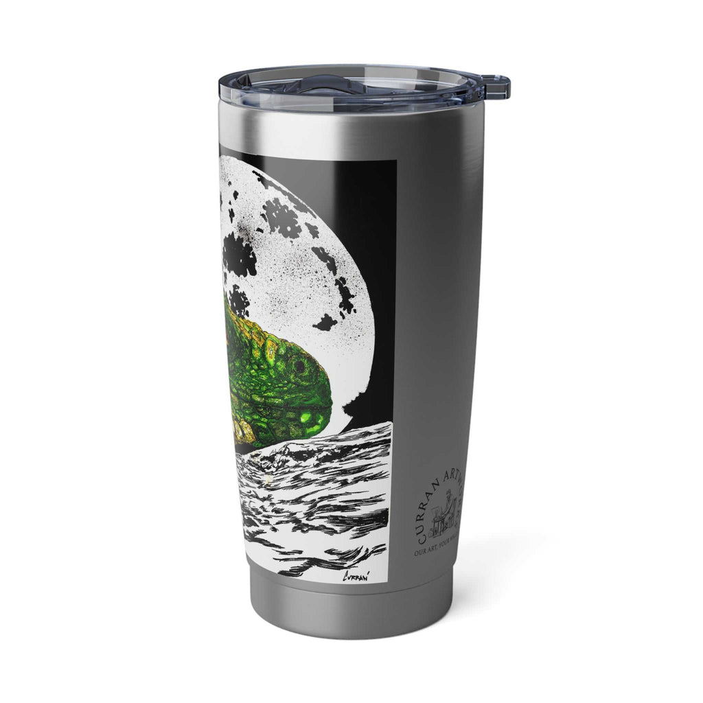 Reptile Wall Art 20oz Tumbler, Original Hand Drawn Travel Mug, Gift for Him or Her, Vagabond Cup, Serpent Decor, Lizard Lover Present