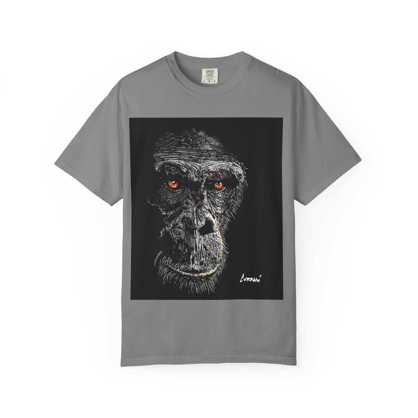 Gorilla Garment-Dyed Art T-Shirt | Unique Unisex Graphic Tee