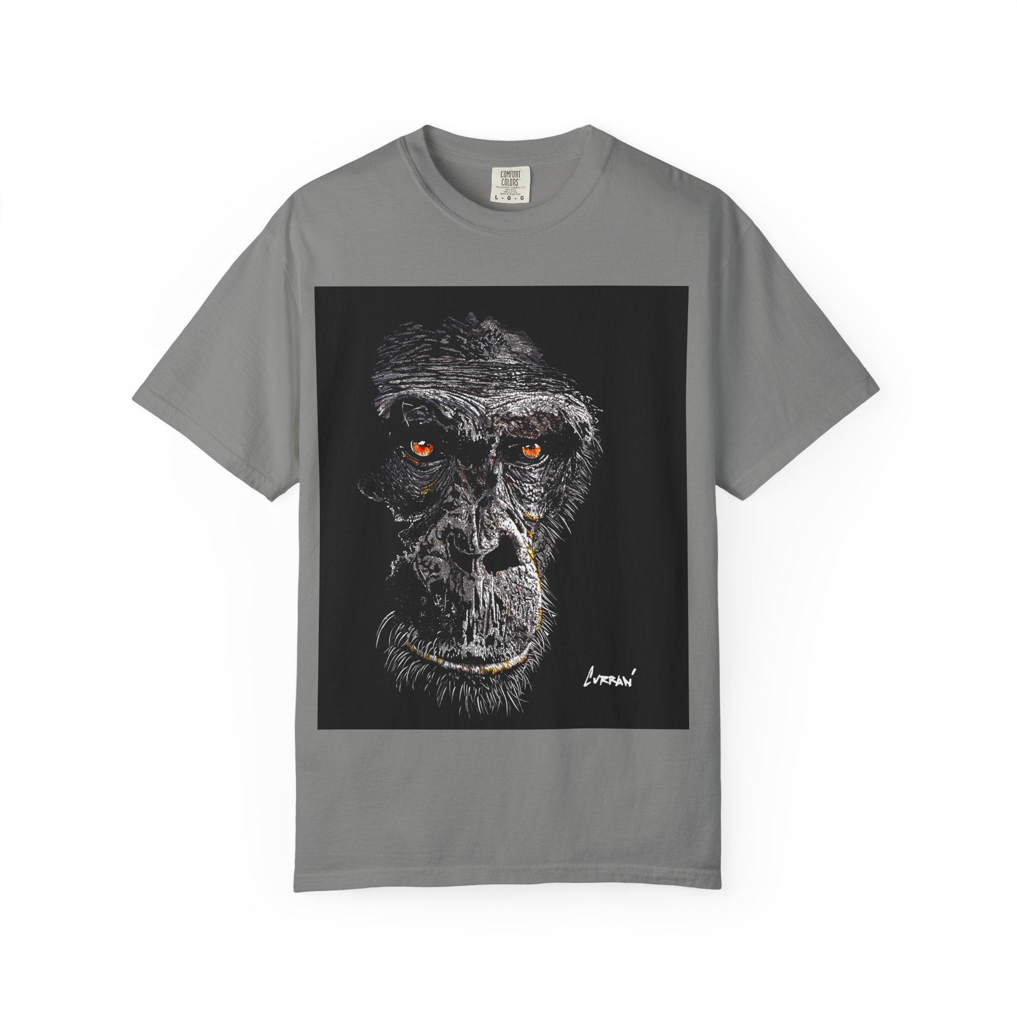 Gorilla Garment-Dyed Art T-Shirt | Unique Unisex Graphic Tee