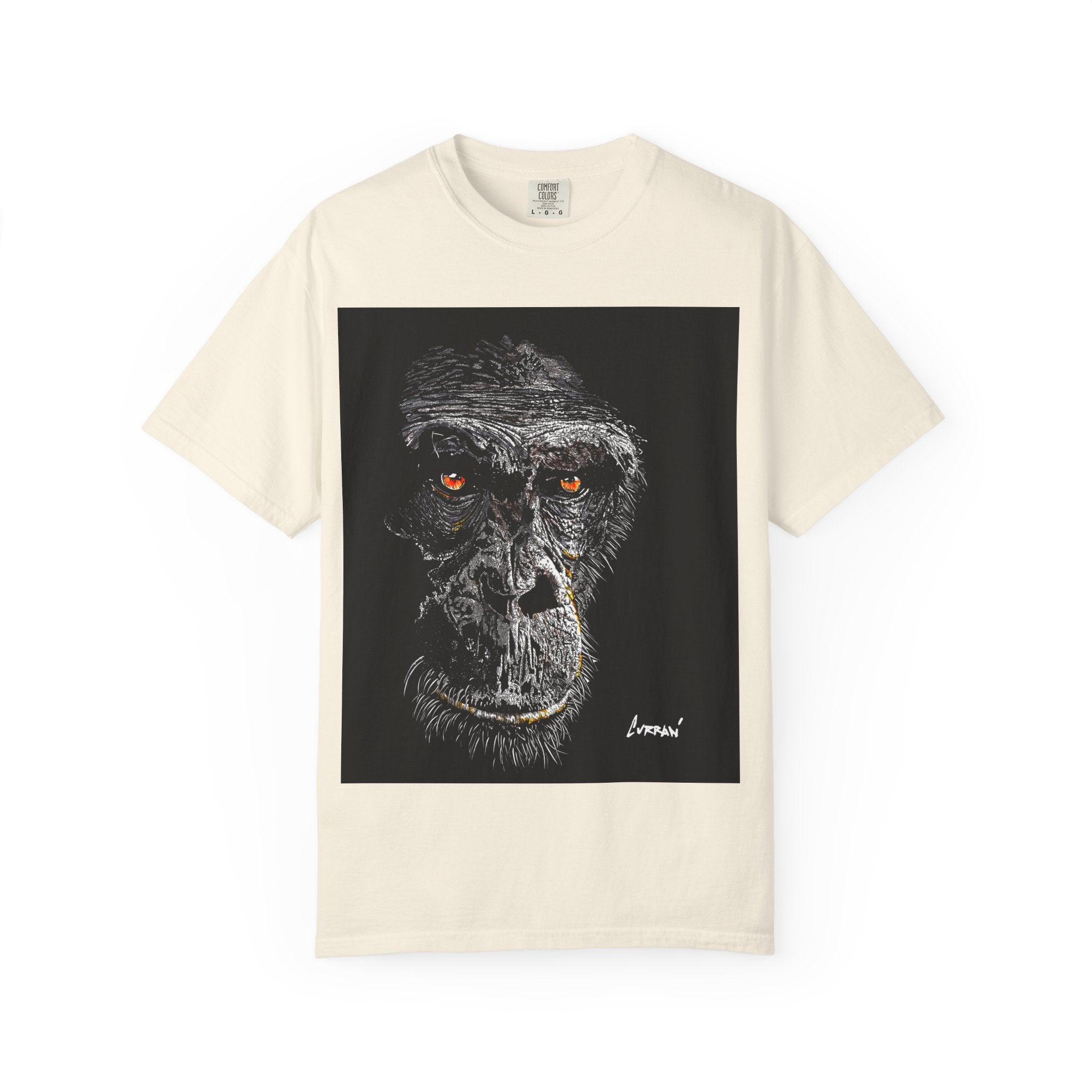 Gorilla Garment-Dyed Art T-Shirt | Unique Unisex Graphic Tee
