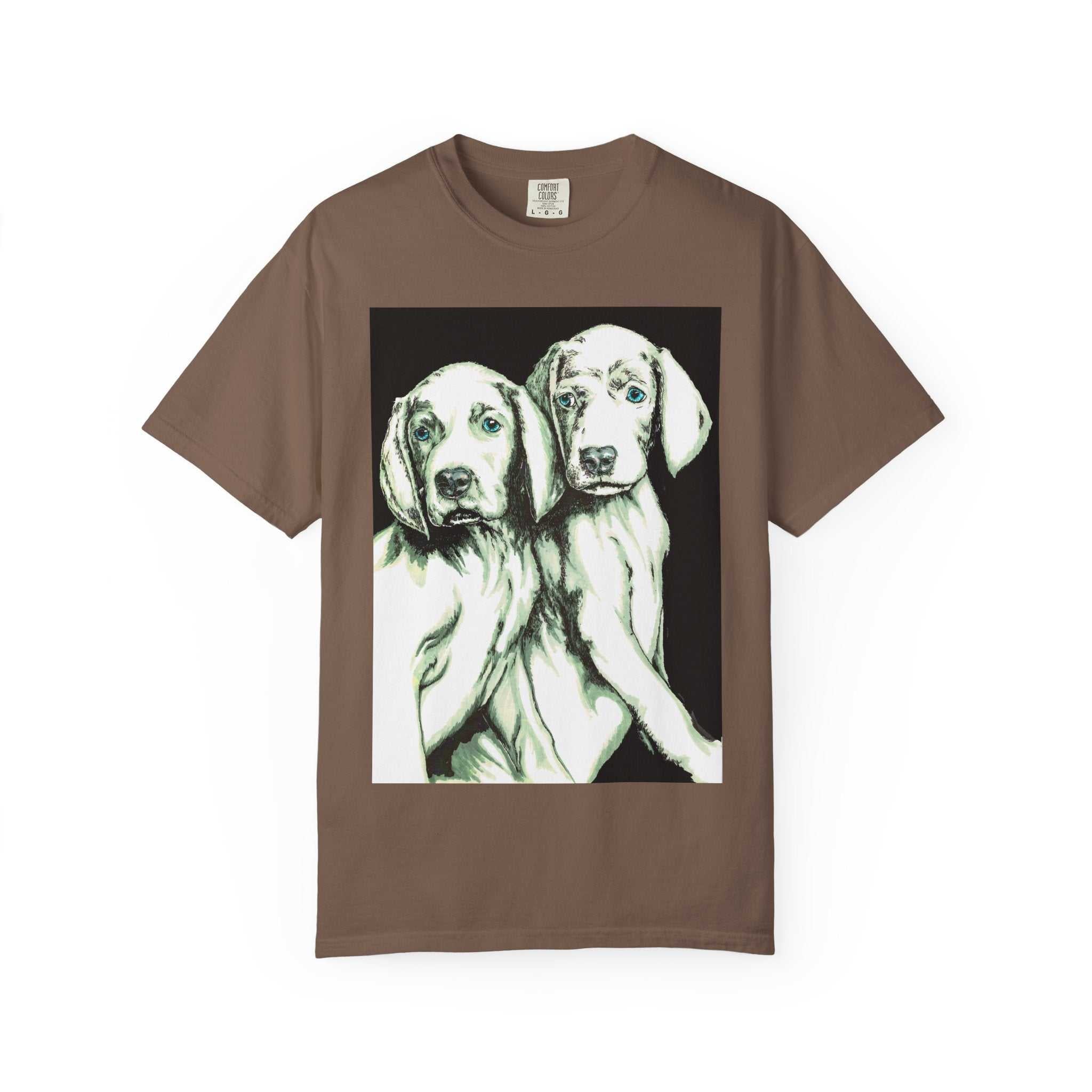Fall in love with our Puppy Love Unisex Tee featuring the Hand Drawn Original Art. Perfect for dog and pet lovers everywhere!