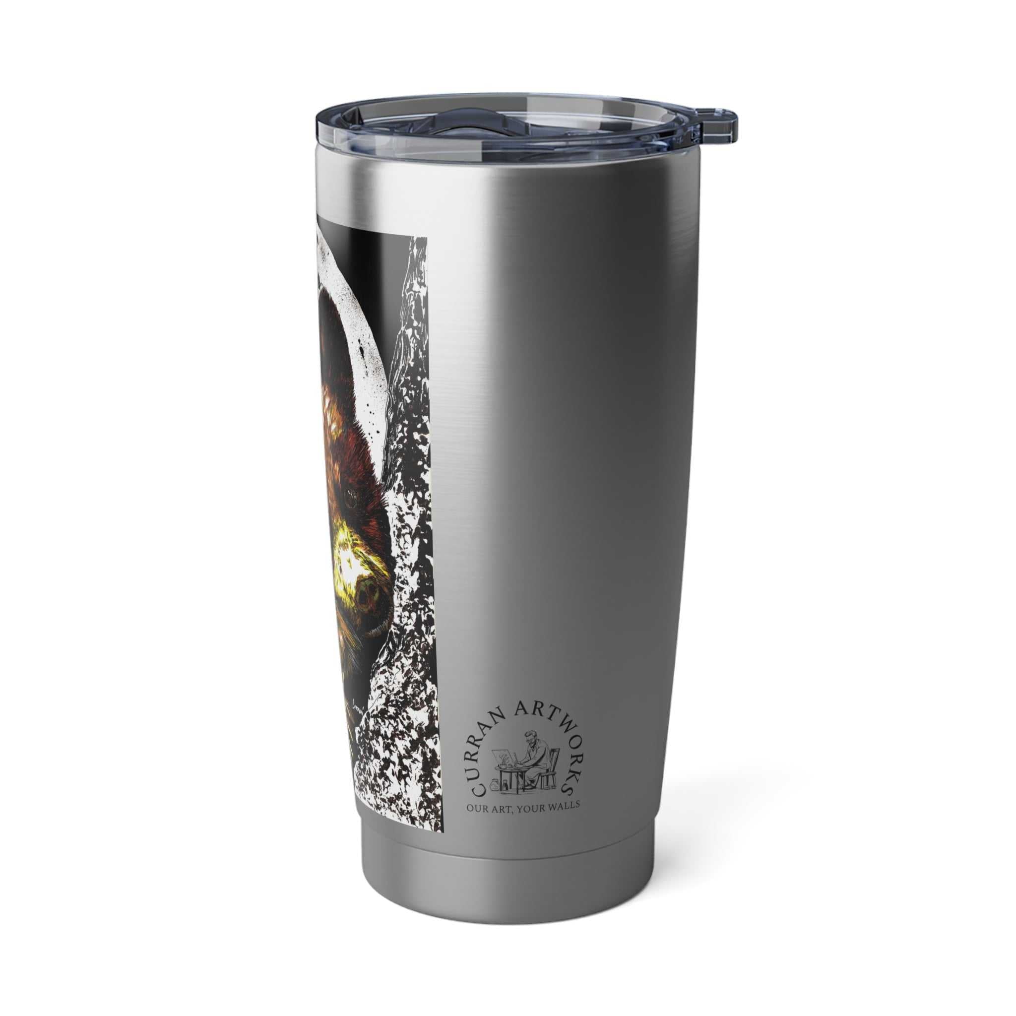 Brown Bear Cub 20oz Tumbler, Wildlife Art Mug