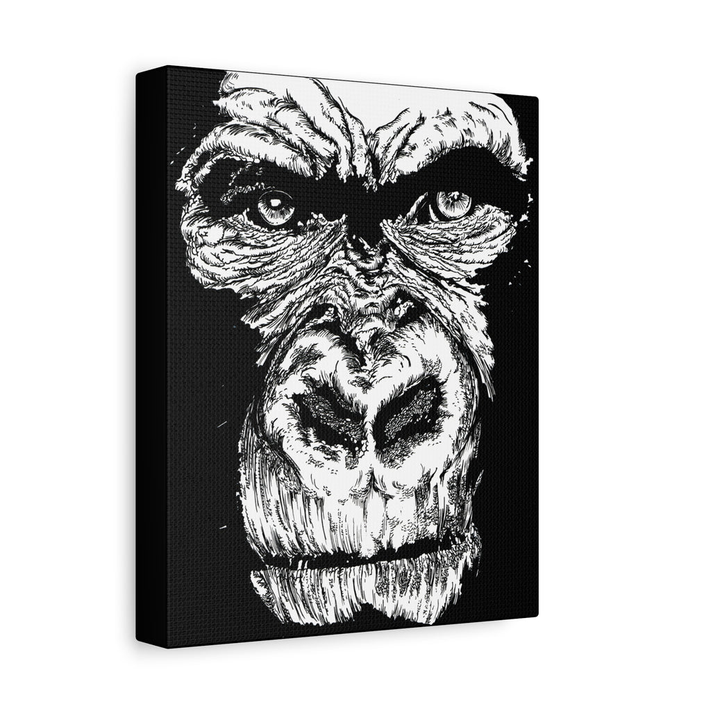 Gorilla Wall Art, Gorilla Print, Hand-Drawn Gorilla