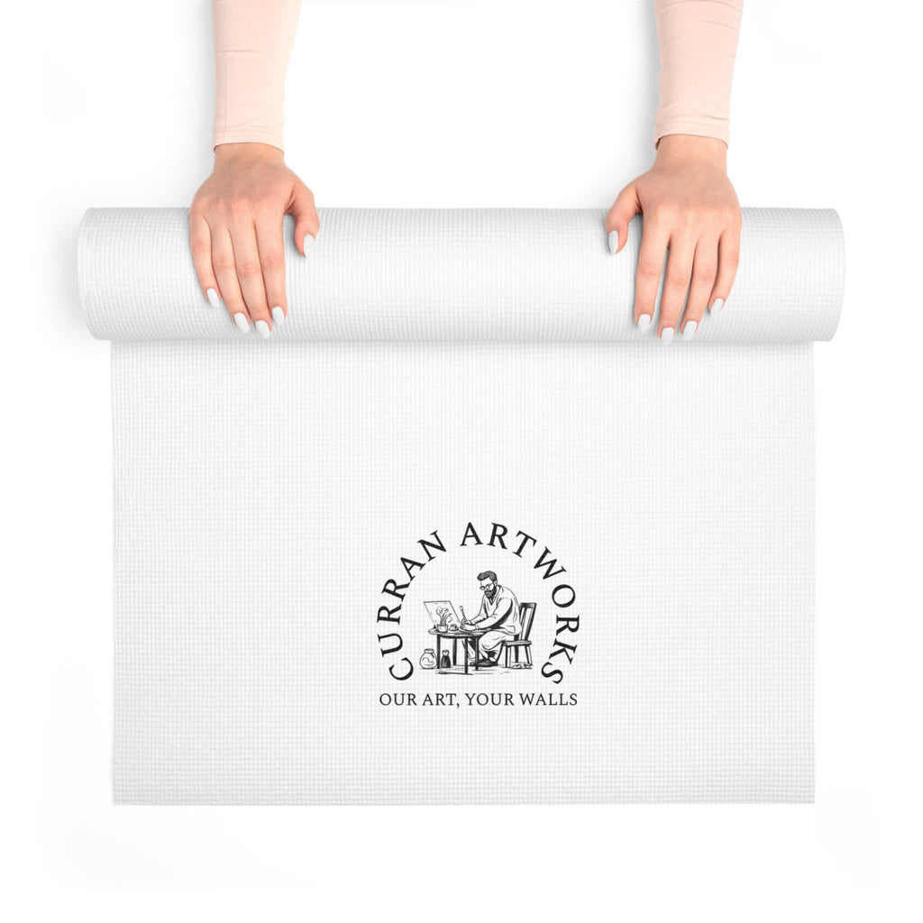 Panda Yoga Mat, Hand-Painted Mat, Artistic Yoga Mat,