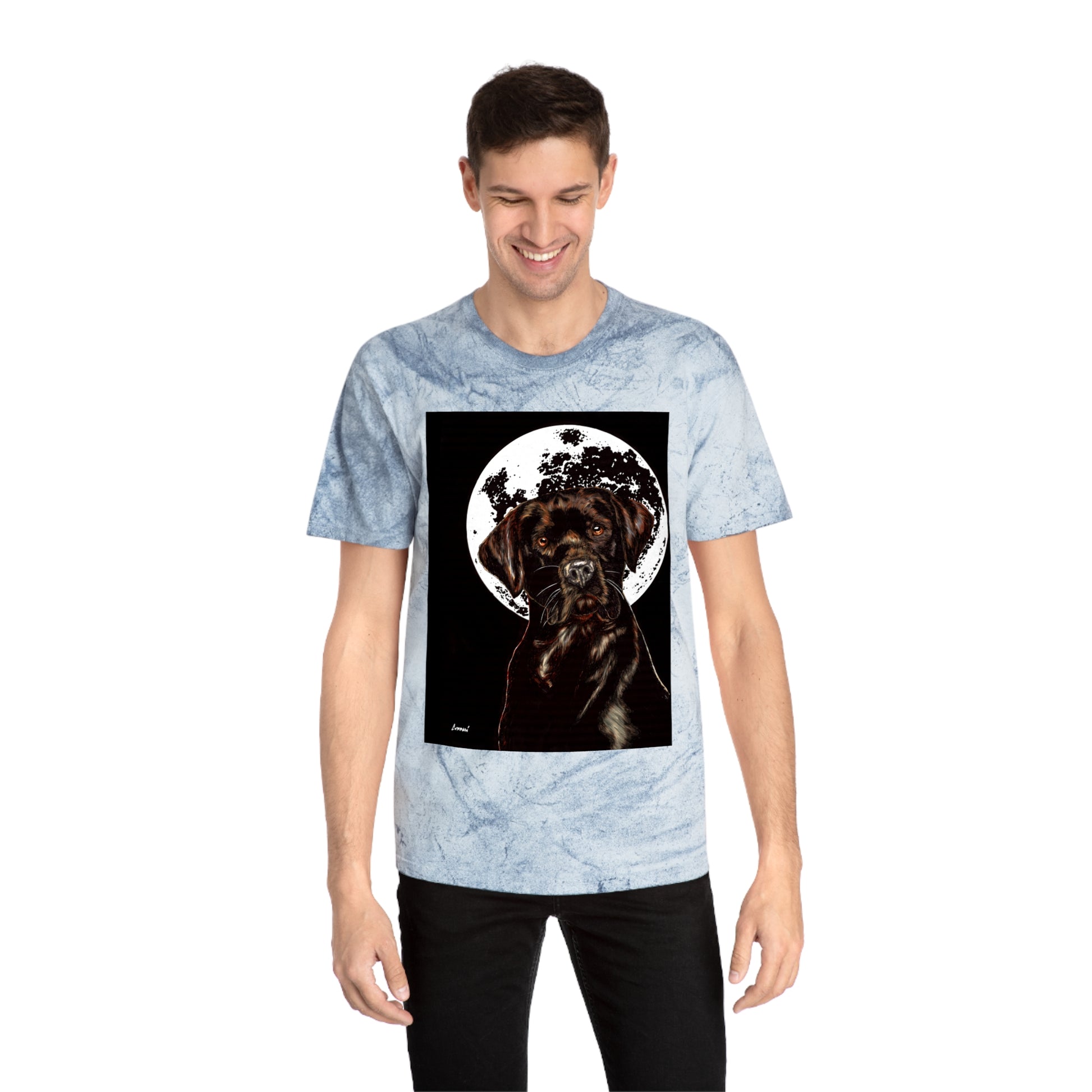 Chocolate Labrador T-Shirt - Artistic Dog Tee for Pet Lovers
