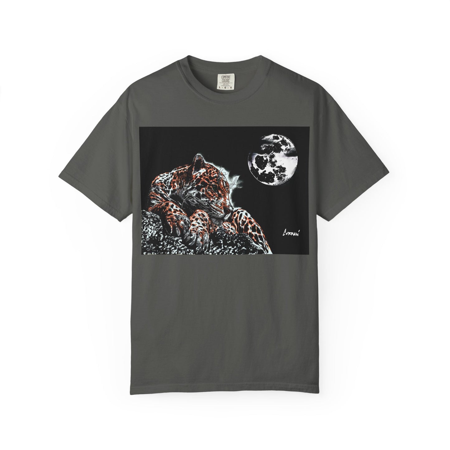 Moonlit Leopard Unisex Garment-Dyed T-Shirt