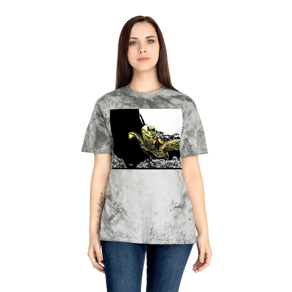 Ocean Vibes Unisex T Shirt with Hand Drawn Sea Turtle Art