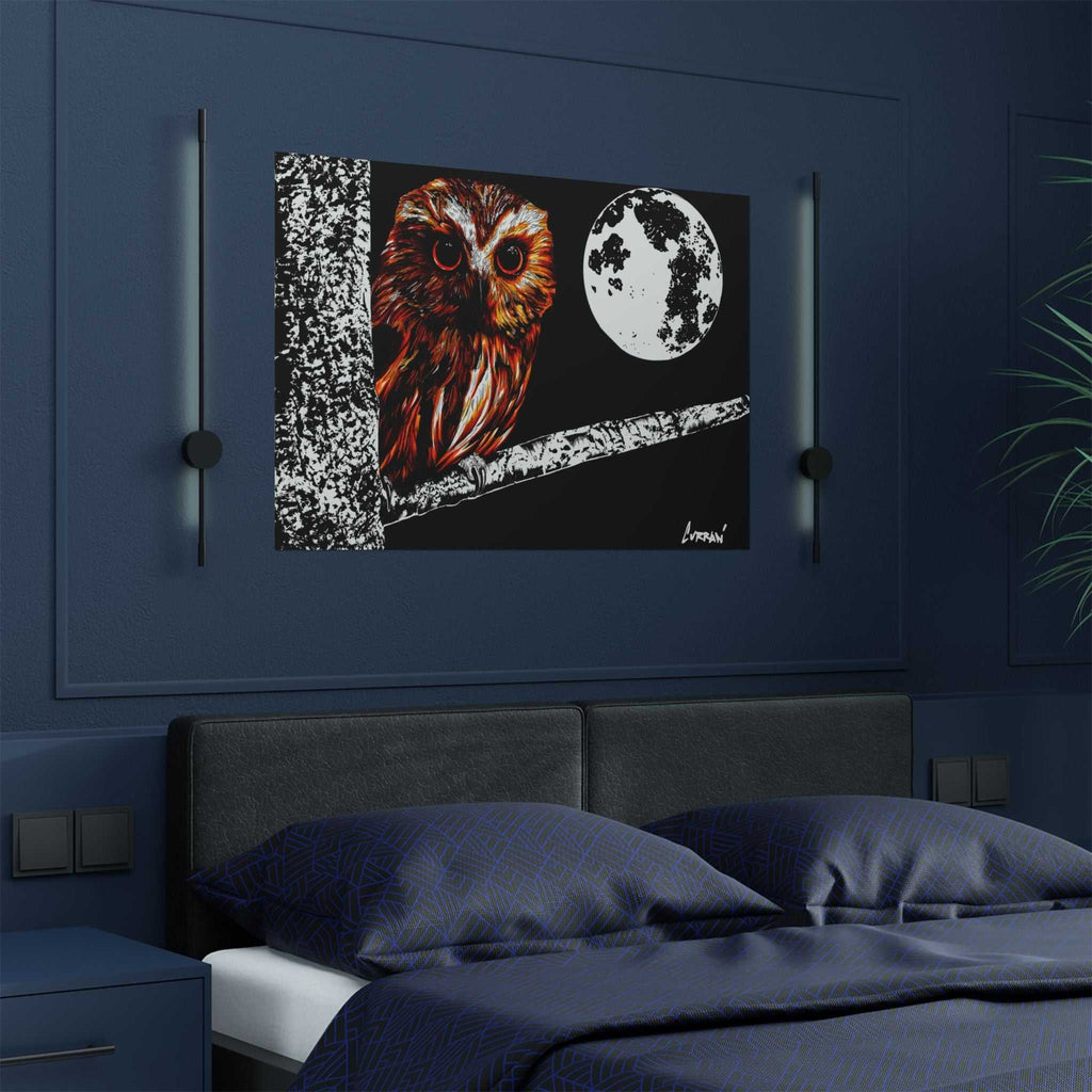 Owl Satin Poster | 300gsm Wall Art for Nature Lovers