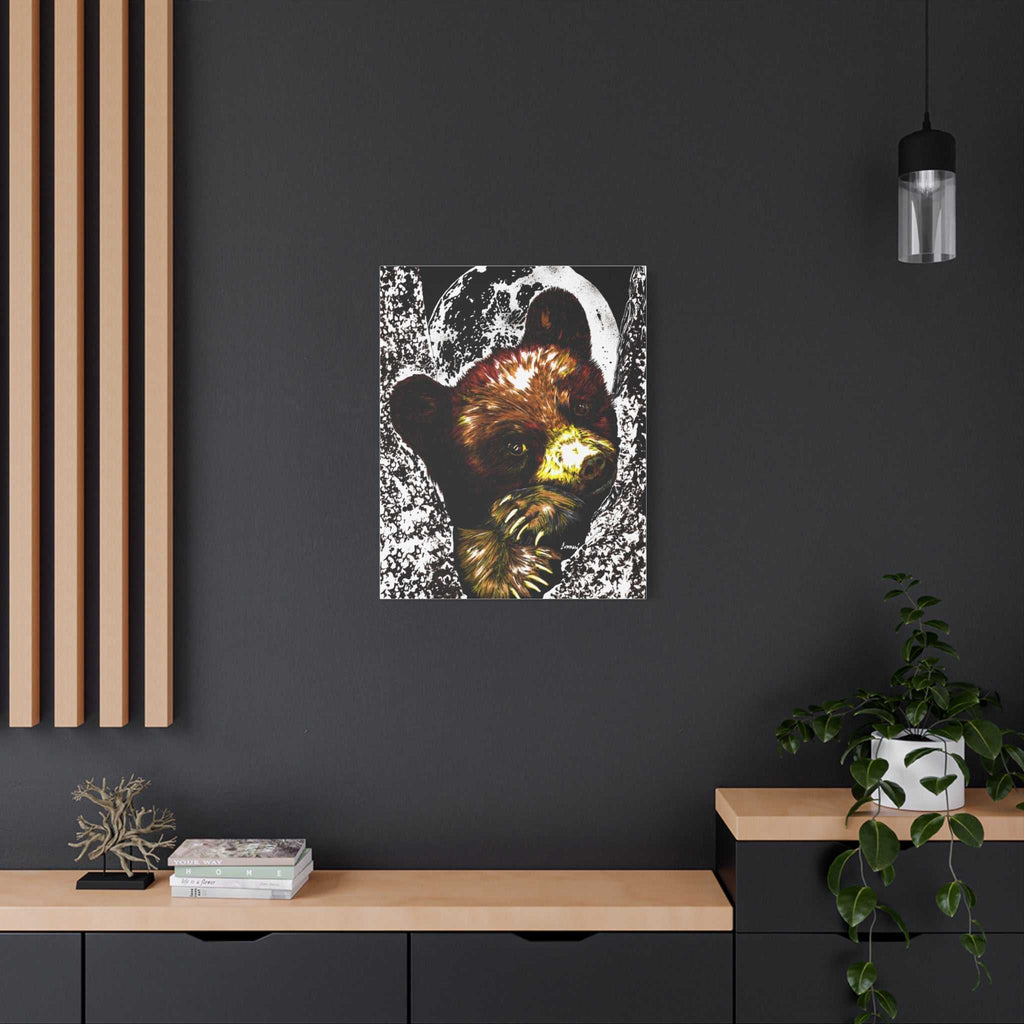 Brown Bear Cub Print of the Original, hand drawn wall art