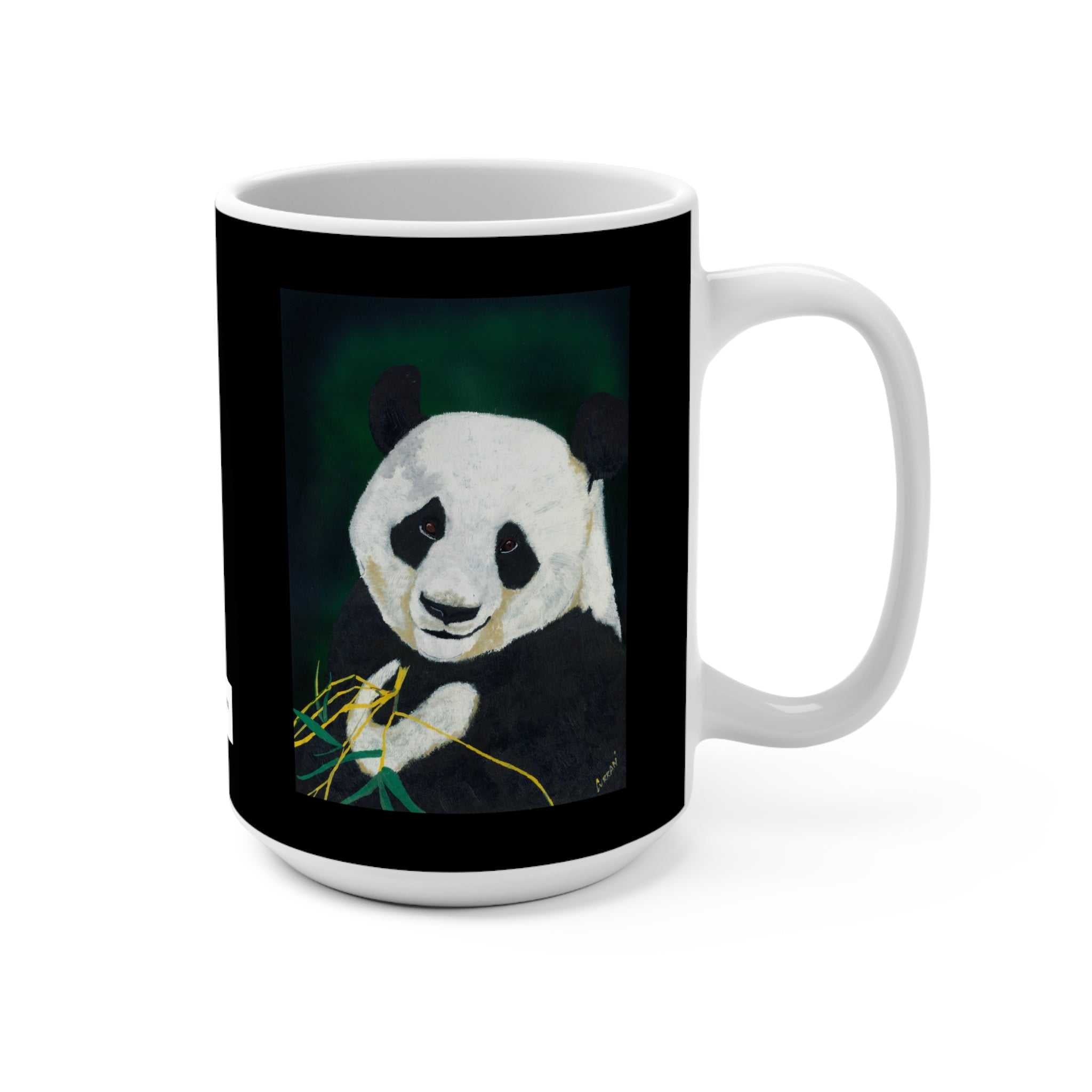 15oz Panda Art Coffee Mug - Perfect for Animal Lovers
