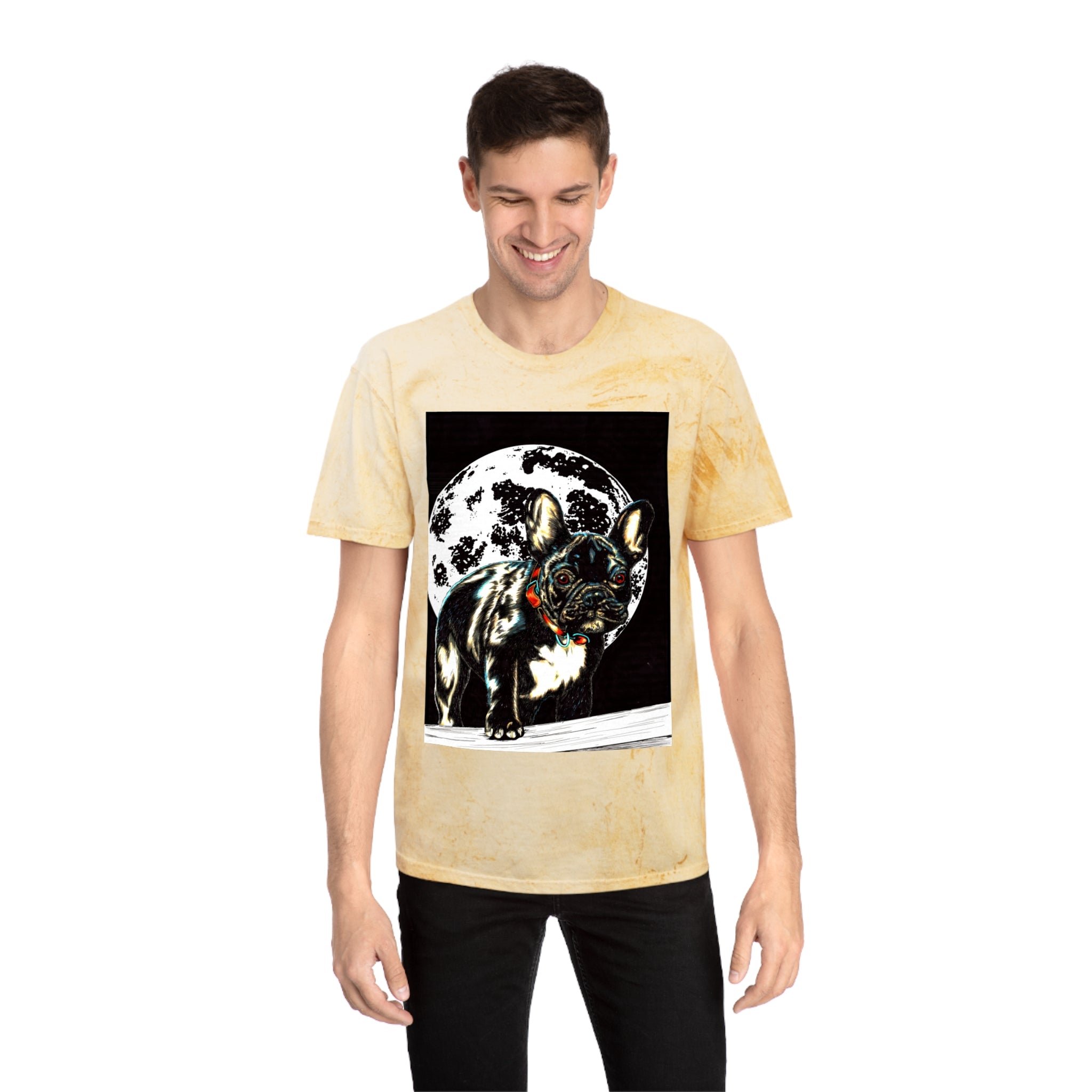 Color Blast French Bulldog T-Shirt | Unisex Moonlit Design