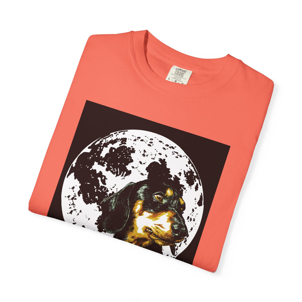 Dachshund Puppies Full Moon Dog Lovers T-Shirt