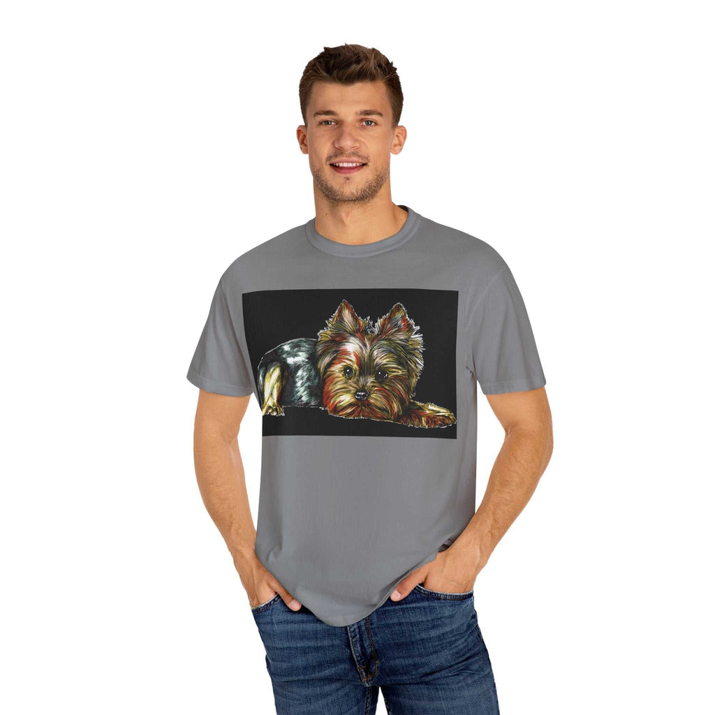 Yorkie Terrier Unisex Garment-Dyed T-Shirt