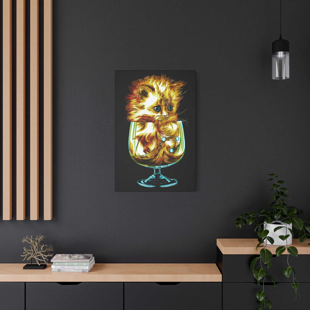 Transform your walls with the enchanting charm of our Whimsical Cat Art Canvas Print - 1.25" Stretched Wall Decor. Add a touch of whimsy to your space!