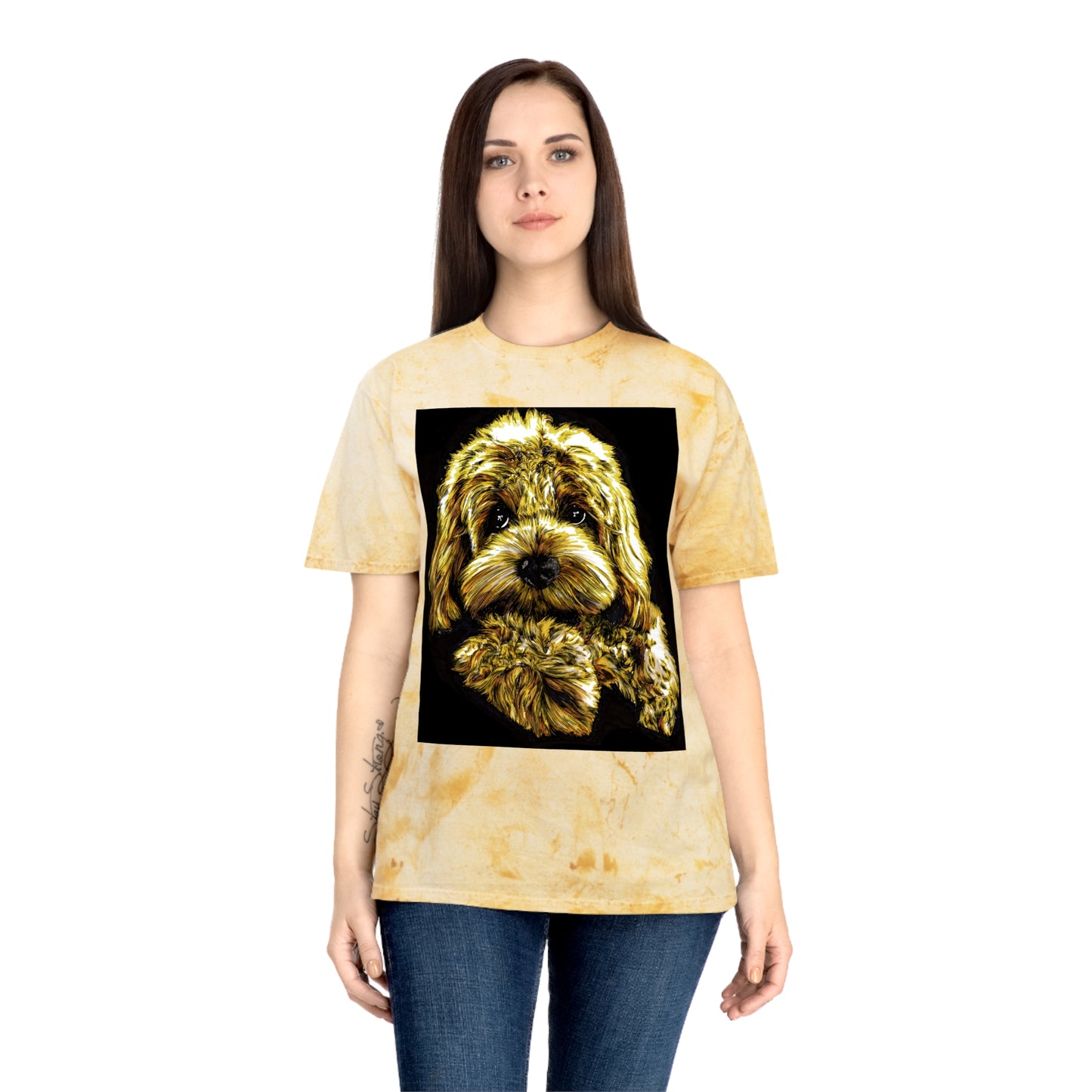 Puppy Color Blast Lover T-Shirt - Unisex Pet Portrait Tee