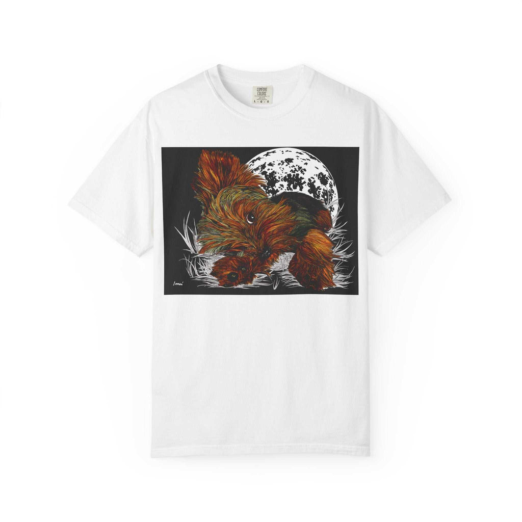 The perfect blend of style and comfort with our Yorkie Terrier 1 Unisex Garment-Dyed T-Shirt featuring original hand-drawn art. Stand out from the rest!