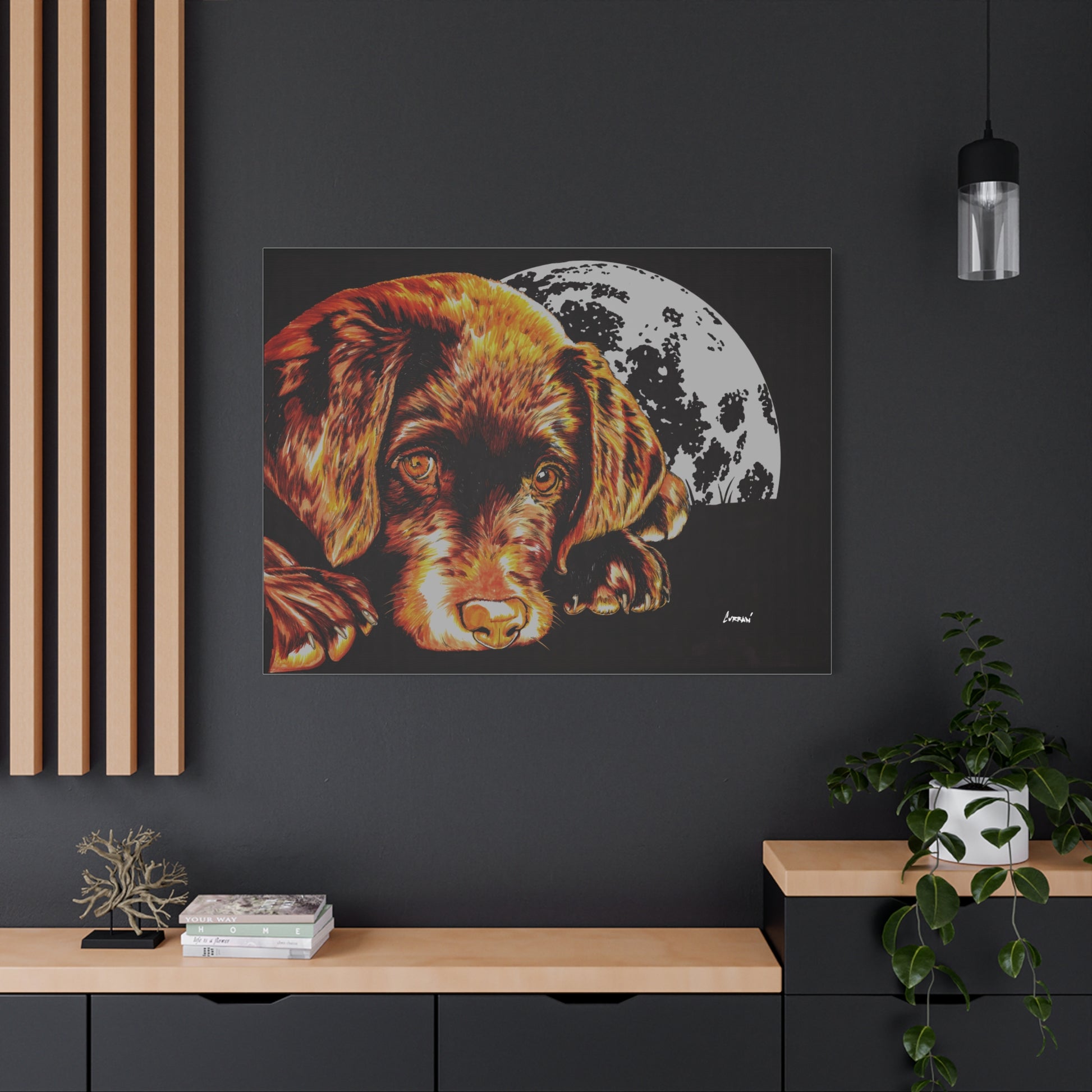 Chocolate Lab Puppy Wall Art Print of the Original