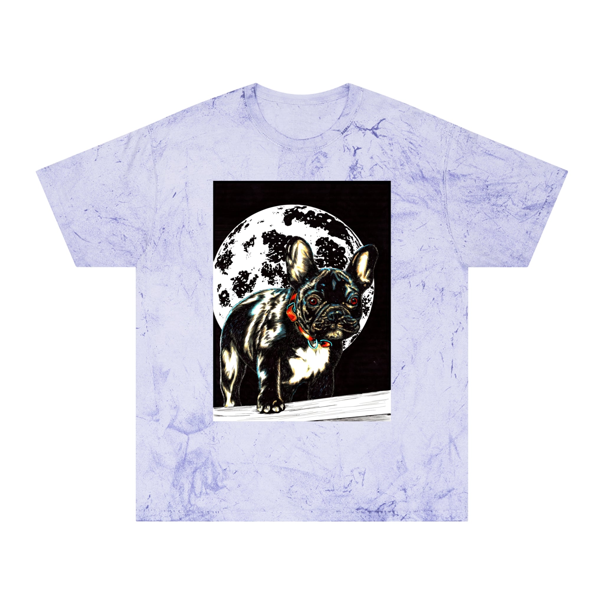 Color Blast French Bulldog T-Shirt | Unisex Moonlit Design