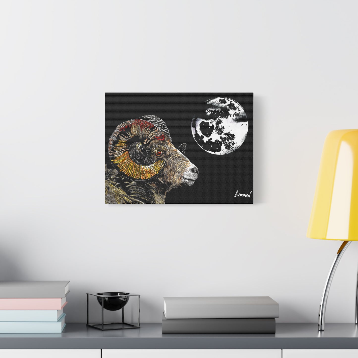 Mountain Ram Canvas Print - Art Print on Stretched Canvas