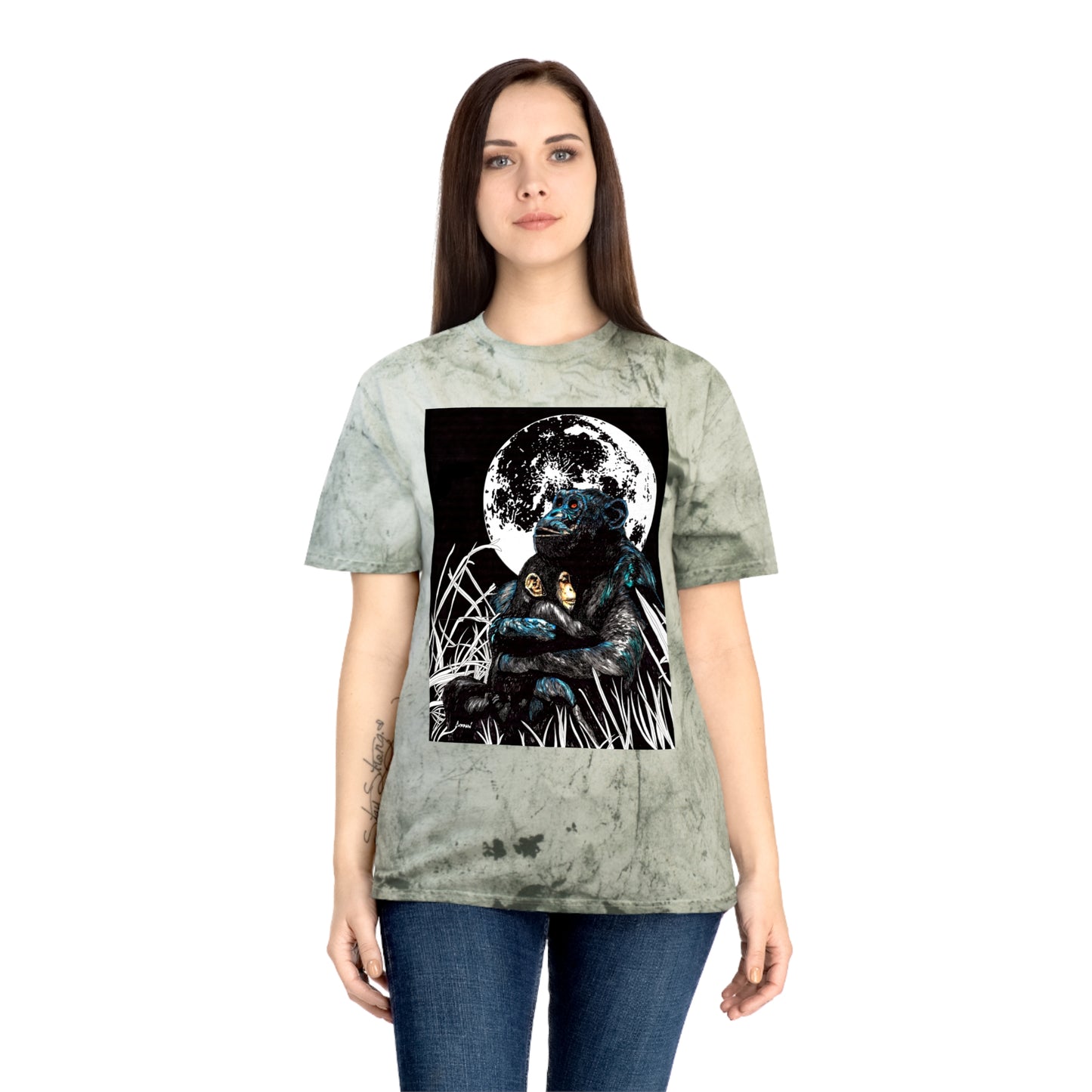 Gorilla and Child T Shirt Original Hand-Drawn Art