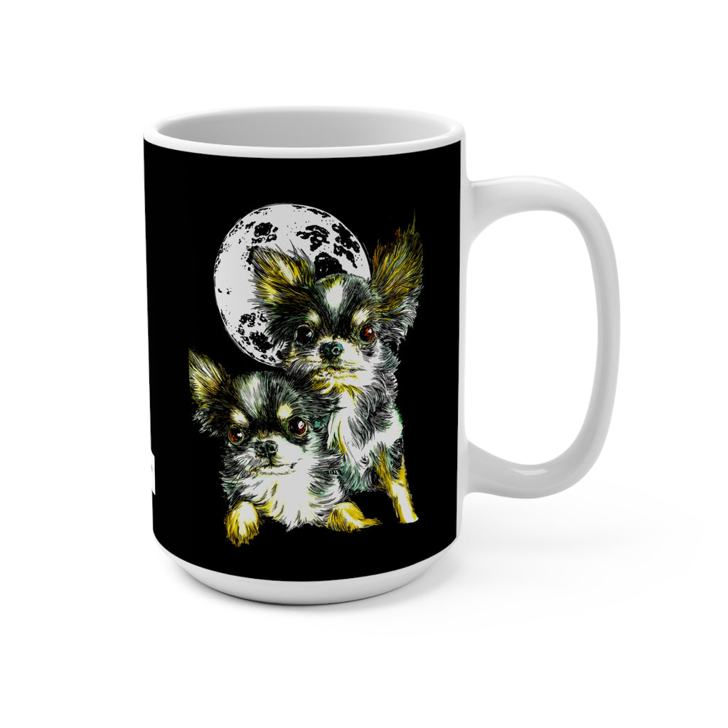 Chihuahua Moonlit Mug - 15oz, Perfect Gift for Dog Lovers