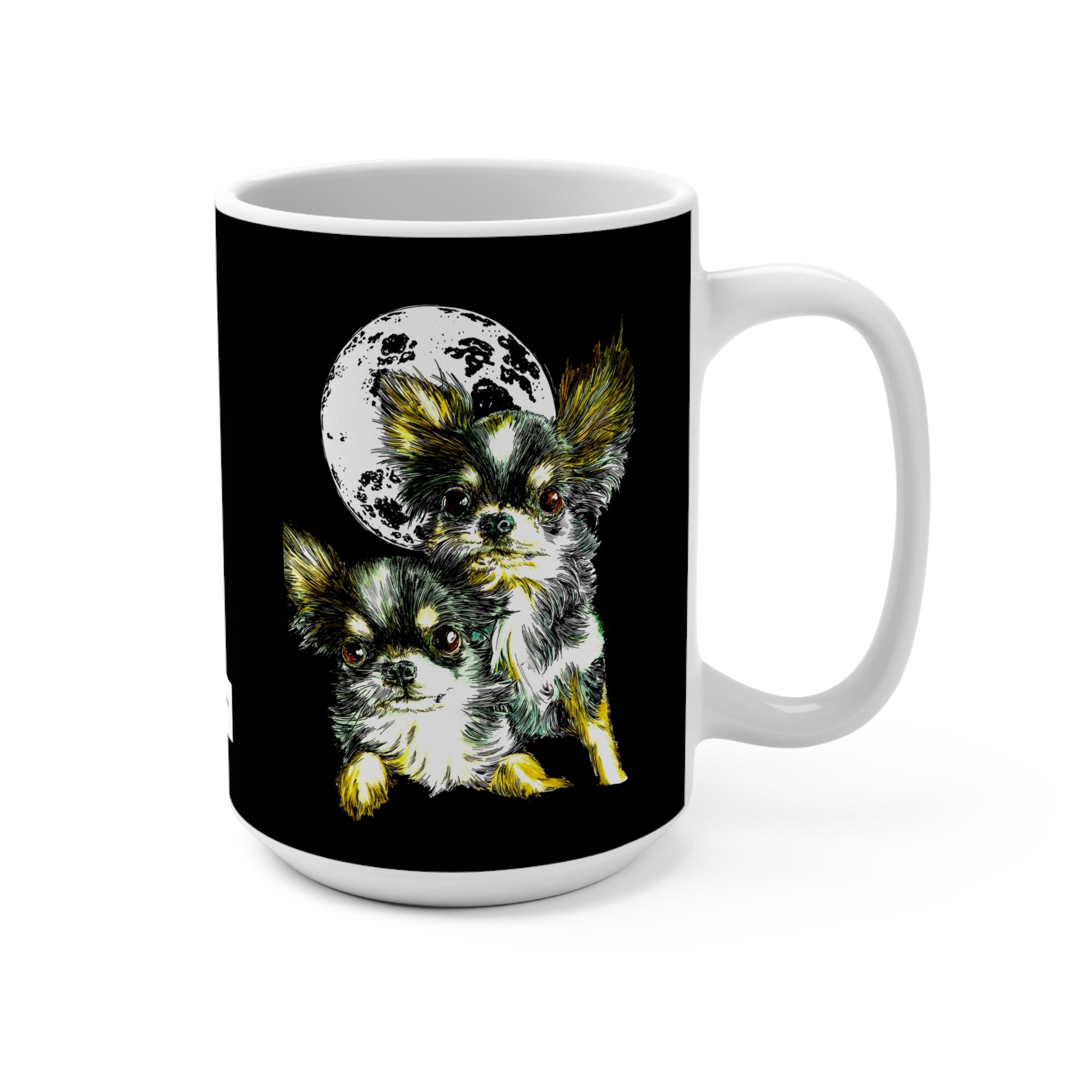 Chihuahua Moonlit Mug - 15oz, Perfect Gift for Dog Lovers