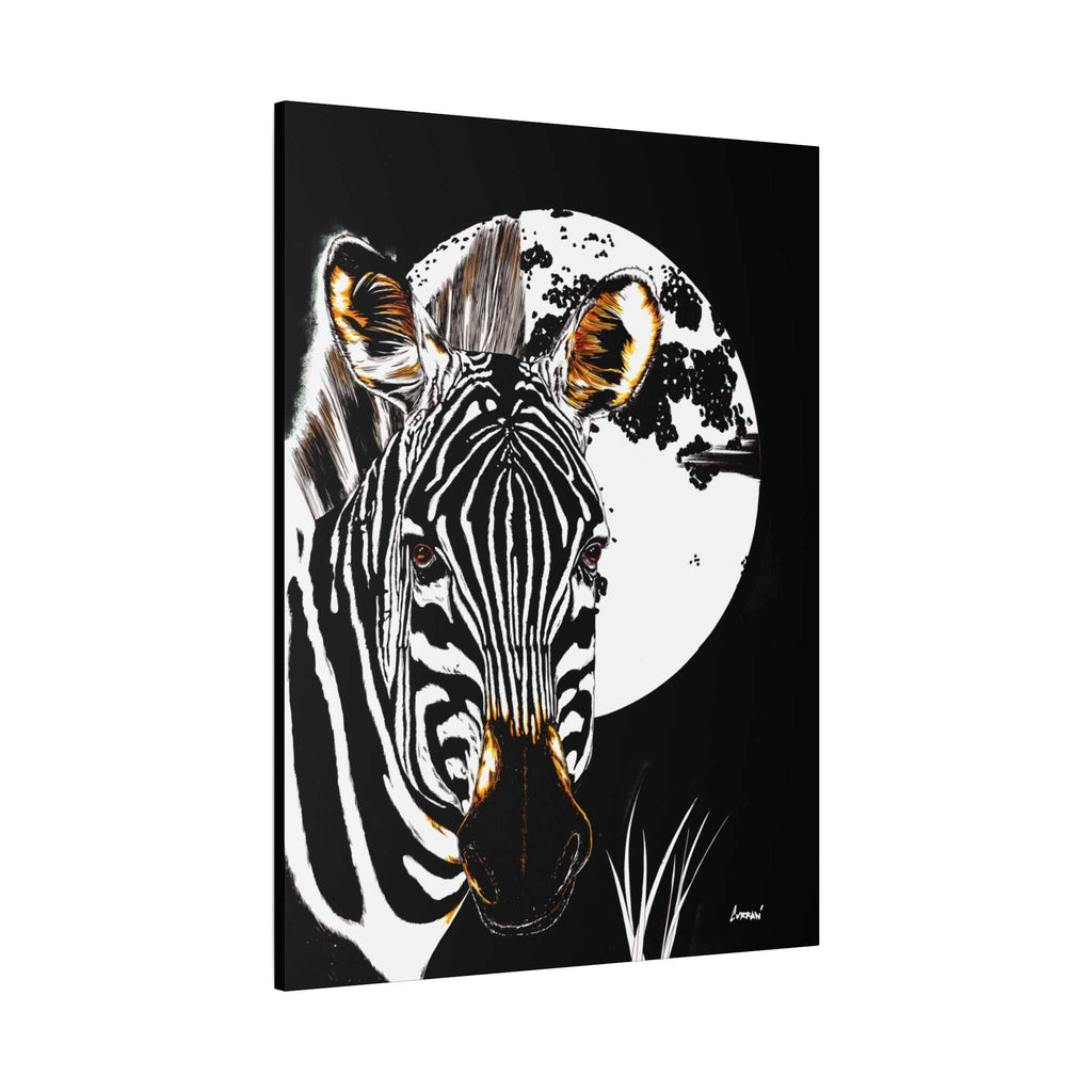 Zebra Wall Art, Zebra Print, Hand-Drawn Zebra, Wildlife Art, Safari Animal Decor, Nature Wall Art, Black and White Art, Animal Lover Gift Printed on Matte Canvas,
