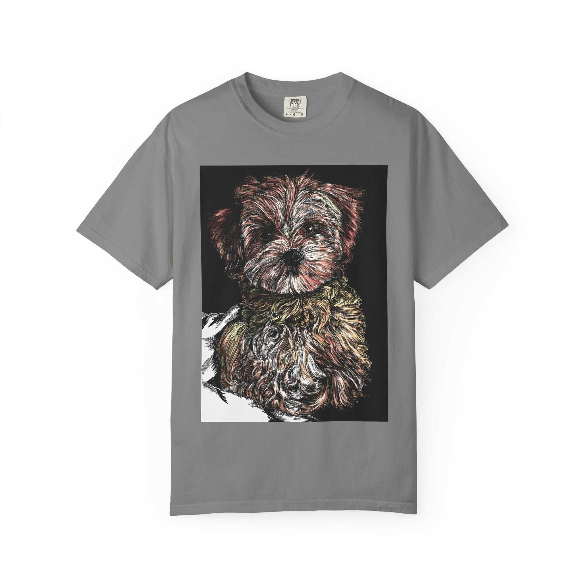 Elevate your style with our Puppy Art Unisex Garment-Dyed T-Shirt – Original Hand-Drawn design. Stand out from the crowd in this unique tee!