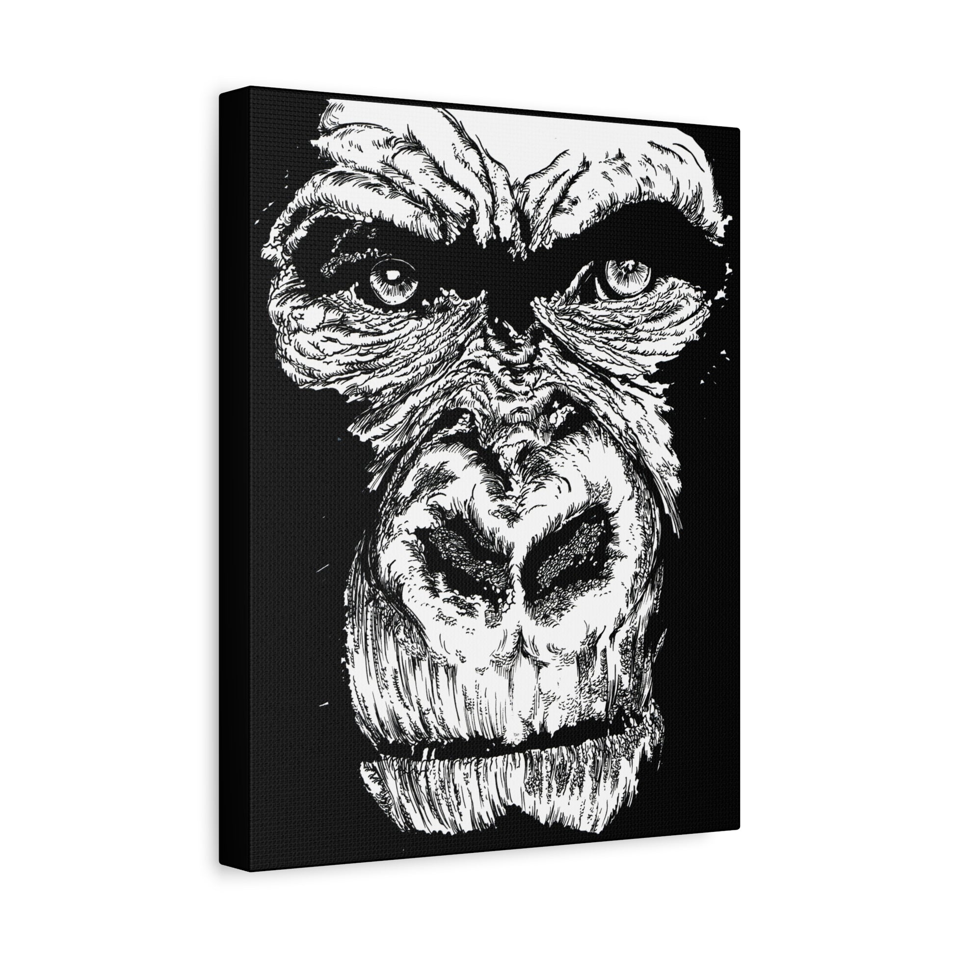 Gorilla Wall Art, Gorilla Print, Hand-Drawn Gorilla
