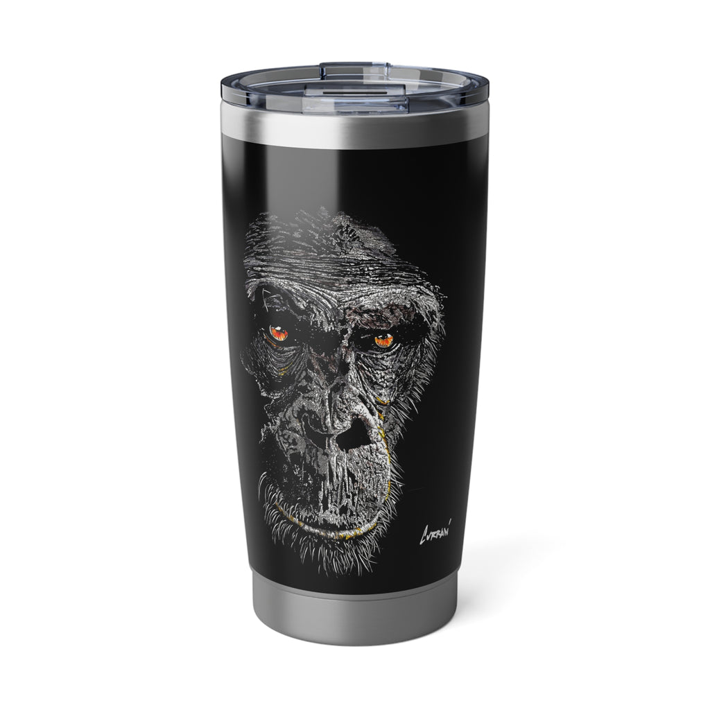 Gorilla Wall Art Travel Mug, Original Hand Drawn Design