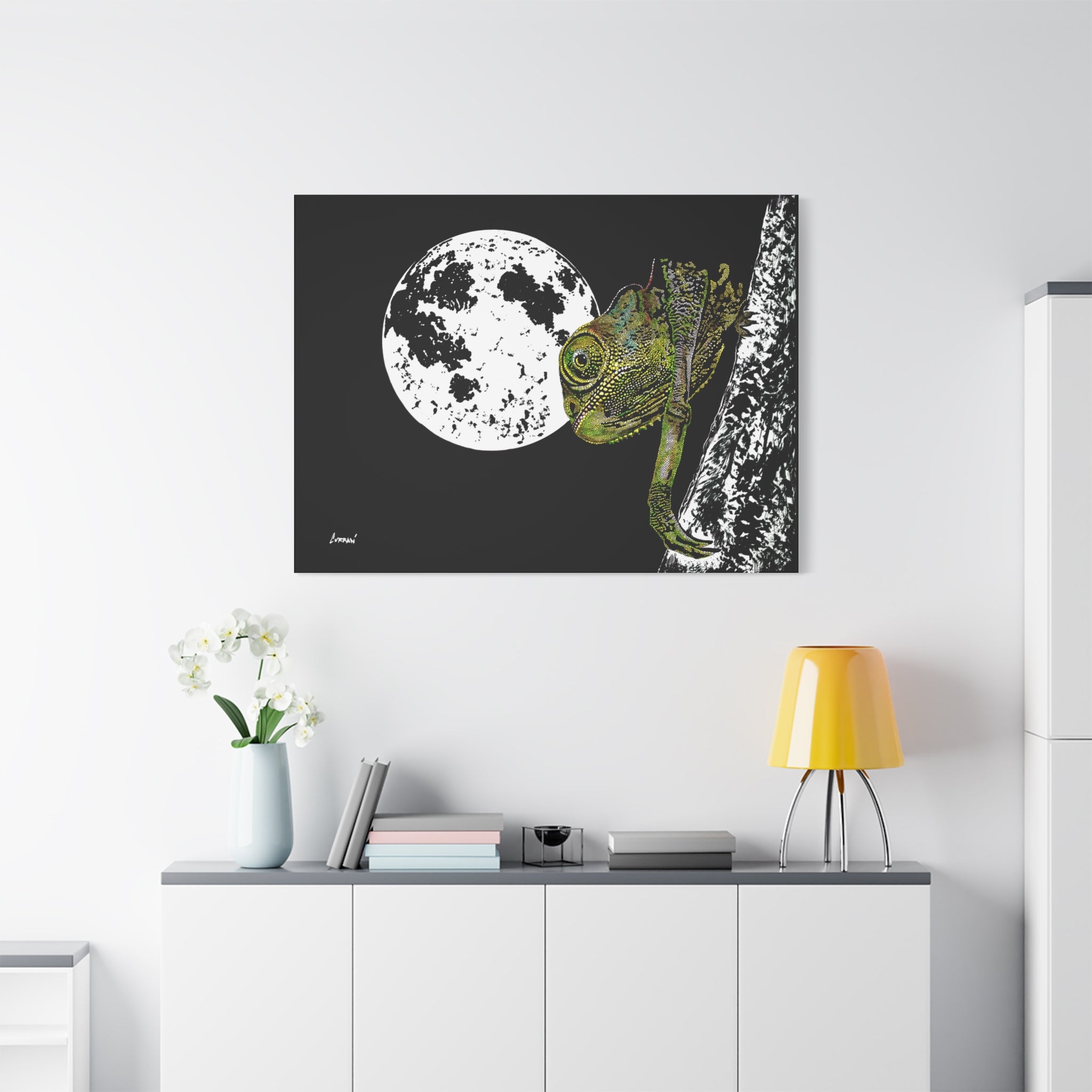 Chameleon Print of the Original, hand drawn wall art