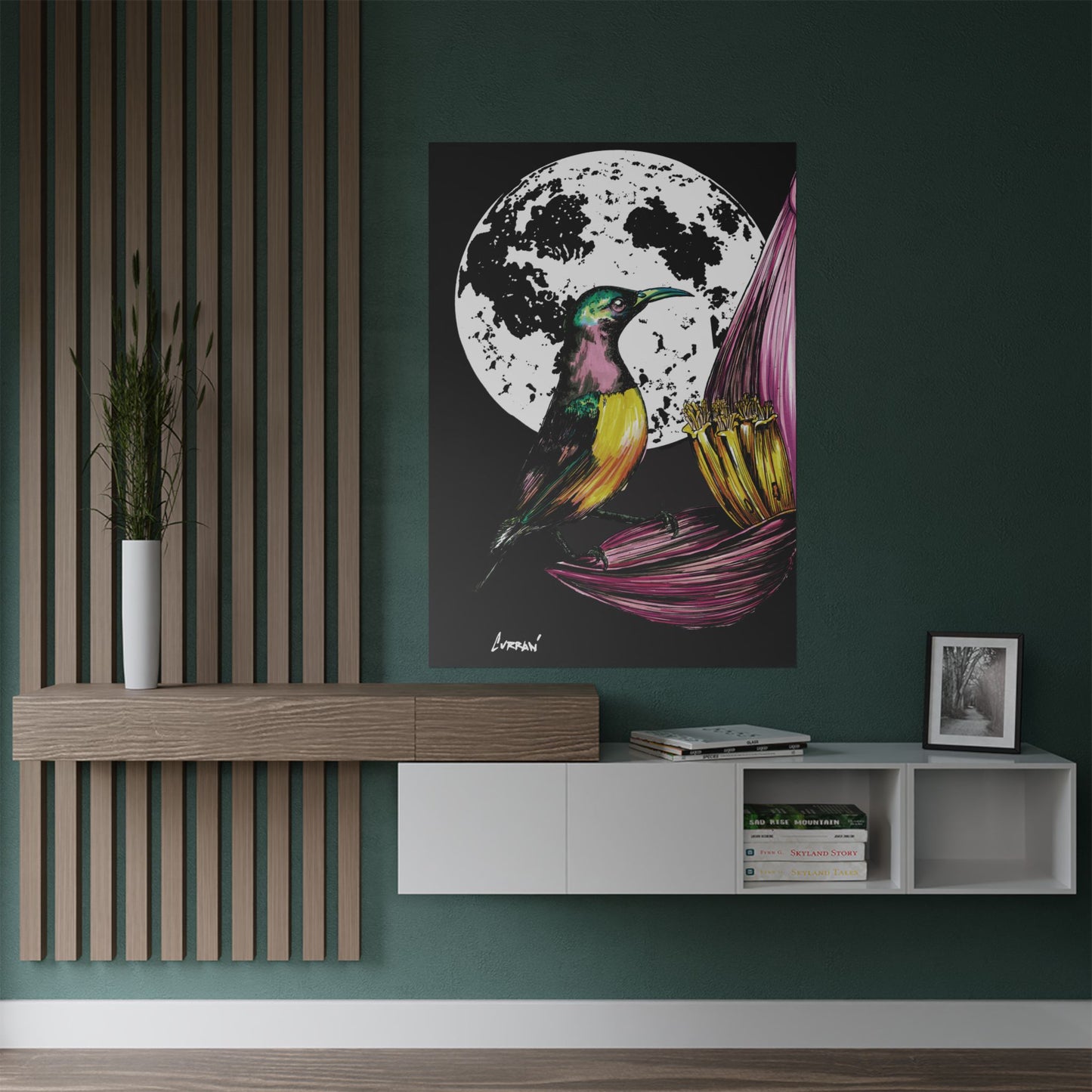 Vibrant Bird Satin Poster - 300gsm Art Print for Nature Lovers