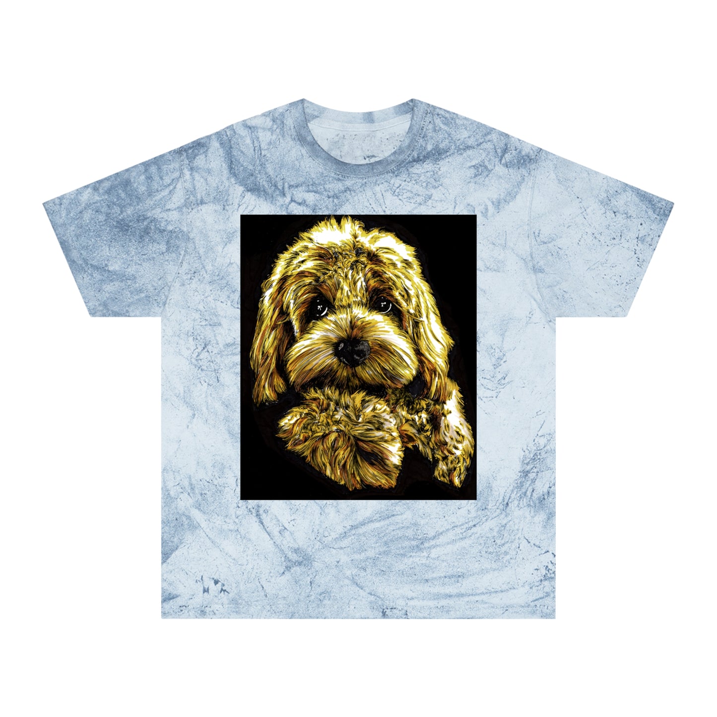 Puppy Color Blast Lover T-Shirt - Unisex Pet Portrait Tee