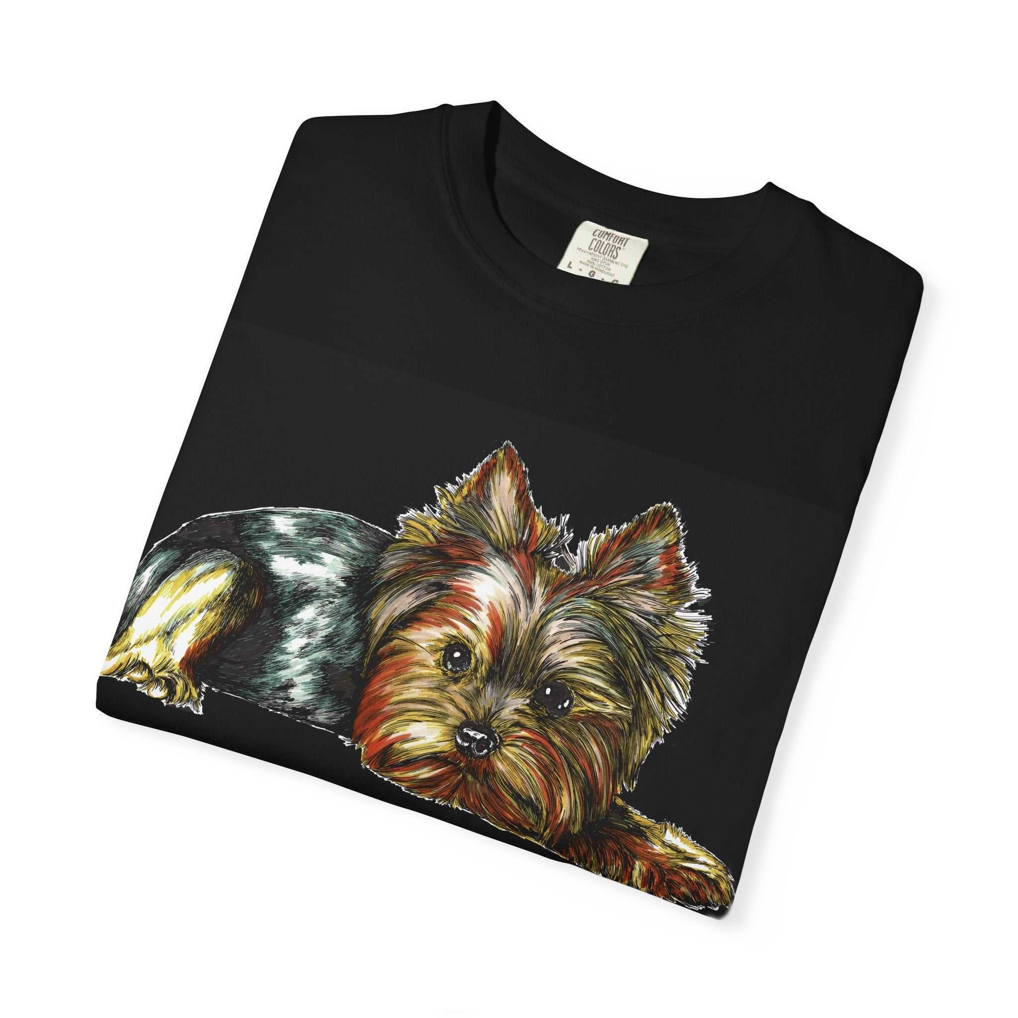 Yorkie Terrier Unisex Garment-Dyed T-Shirt
