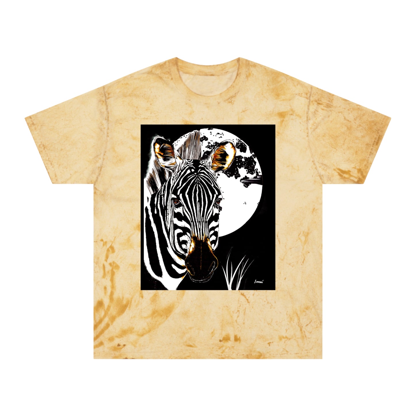 Color Blast Zebra Unisex T shirt